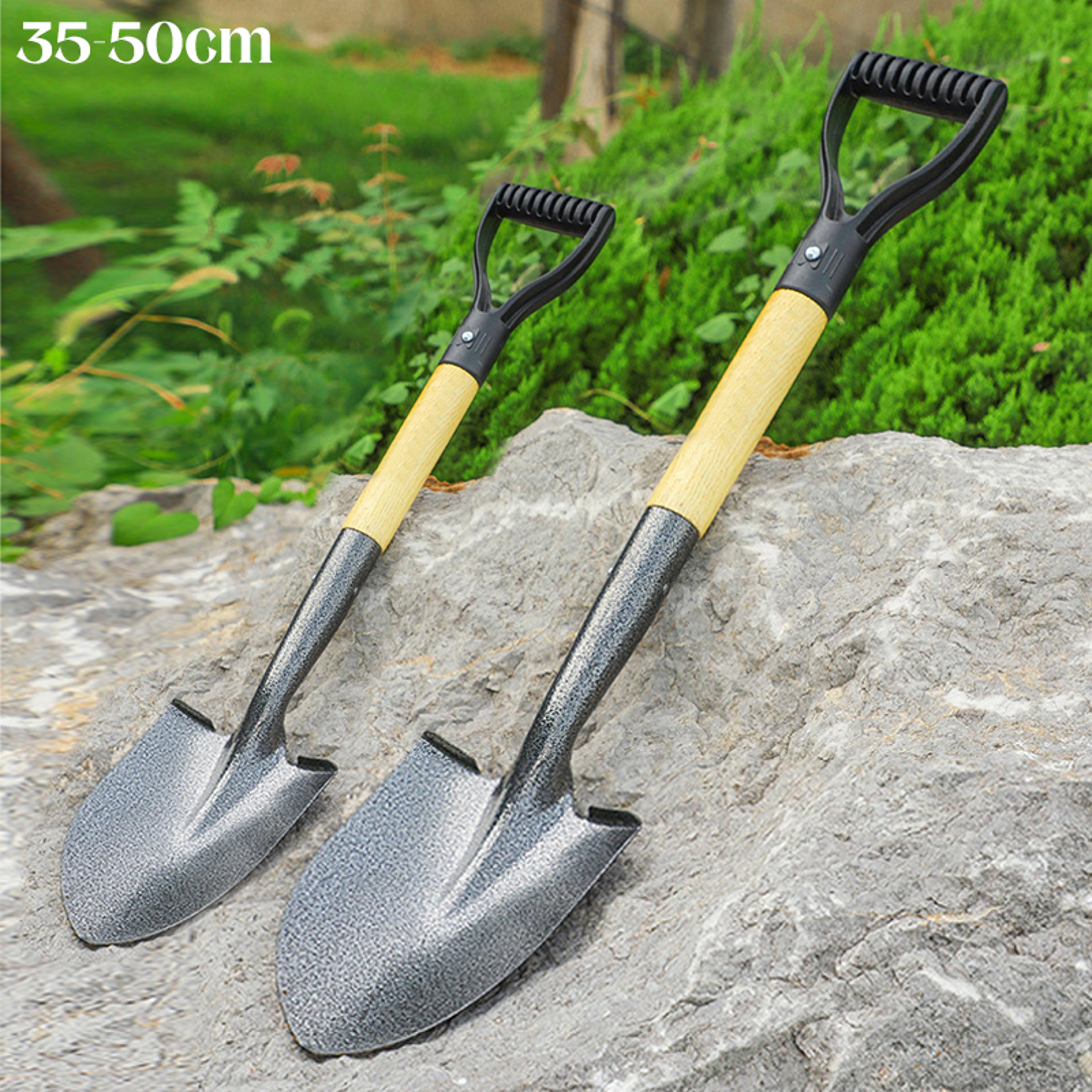 garden hand shovel heavy duty manganese steel shovel for gardening, camping & outdoor digging