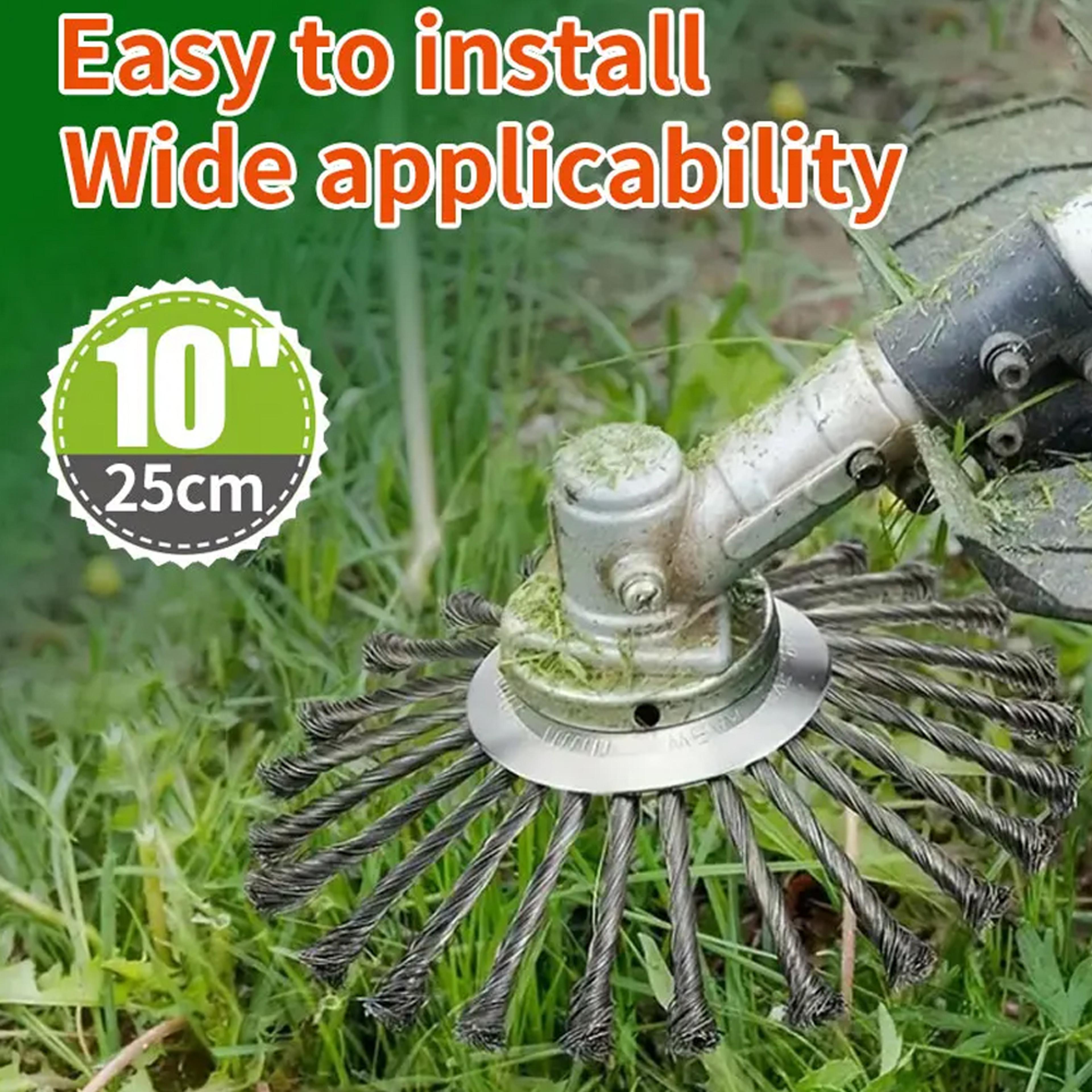 steel wire trimmer head universal brush cutter head for weed trimmer attachment
