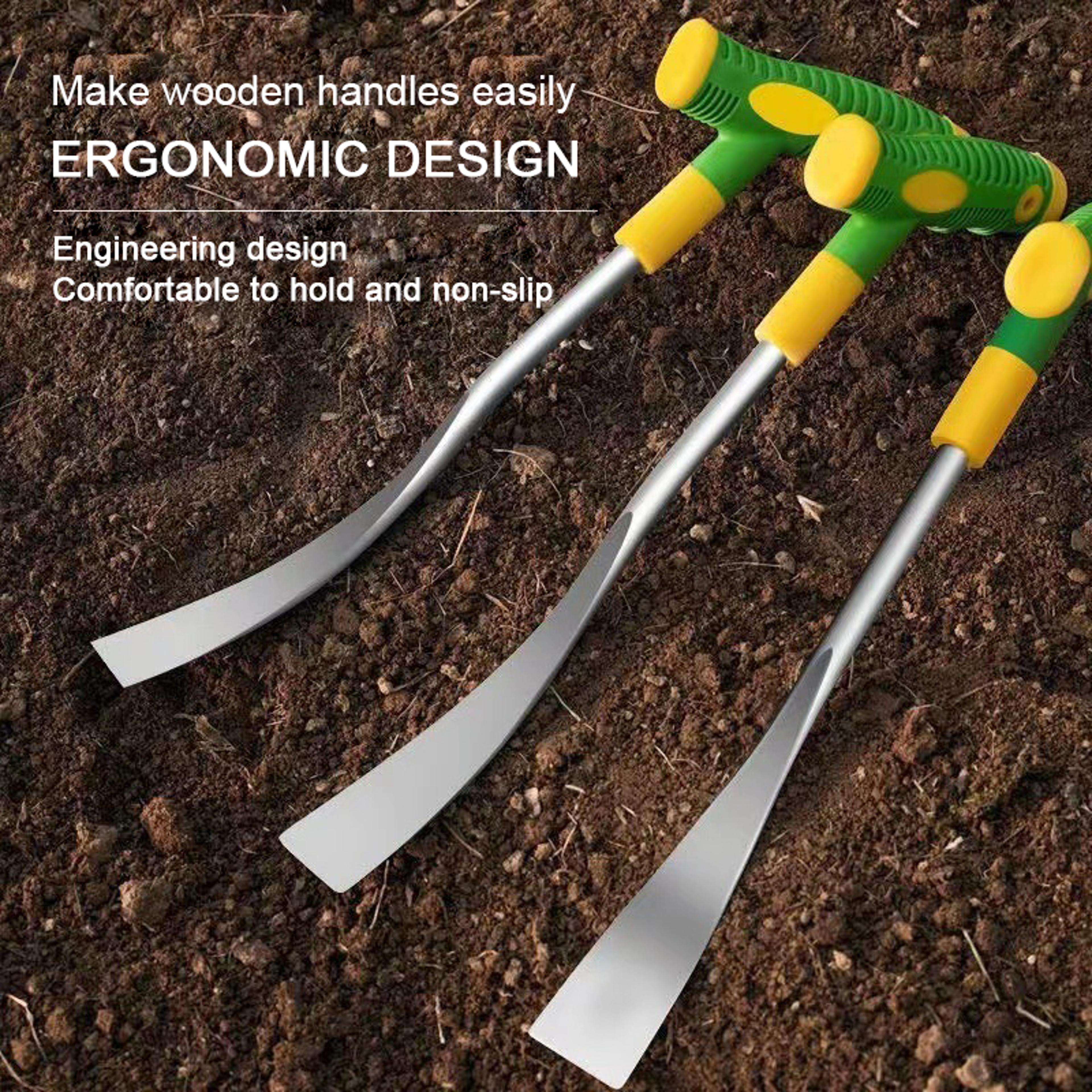 stainless steel garden hand shovel for digging, weeding & planting