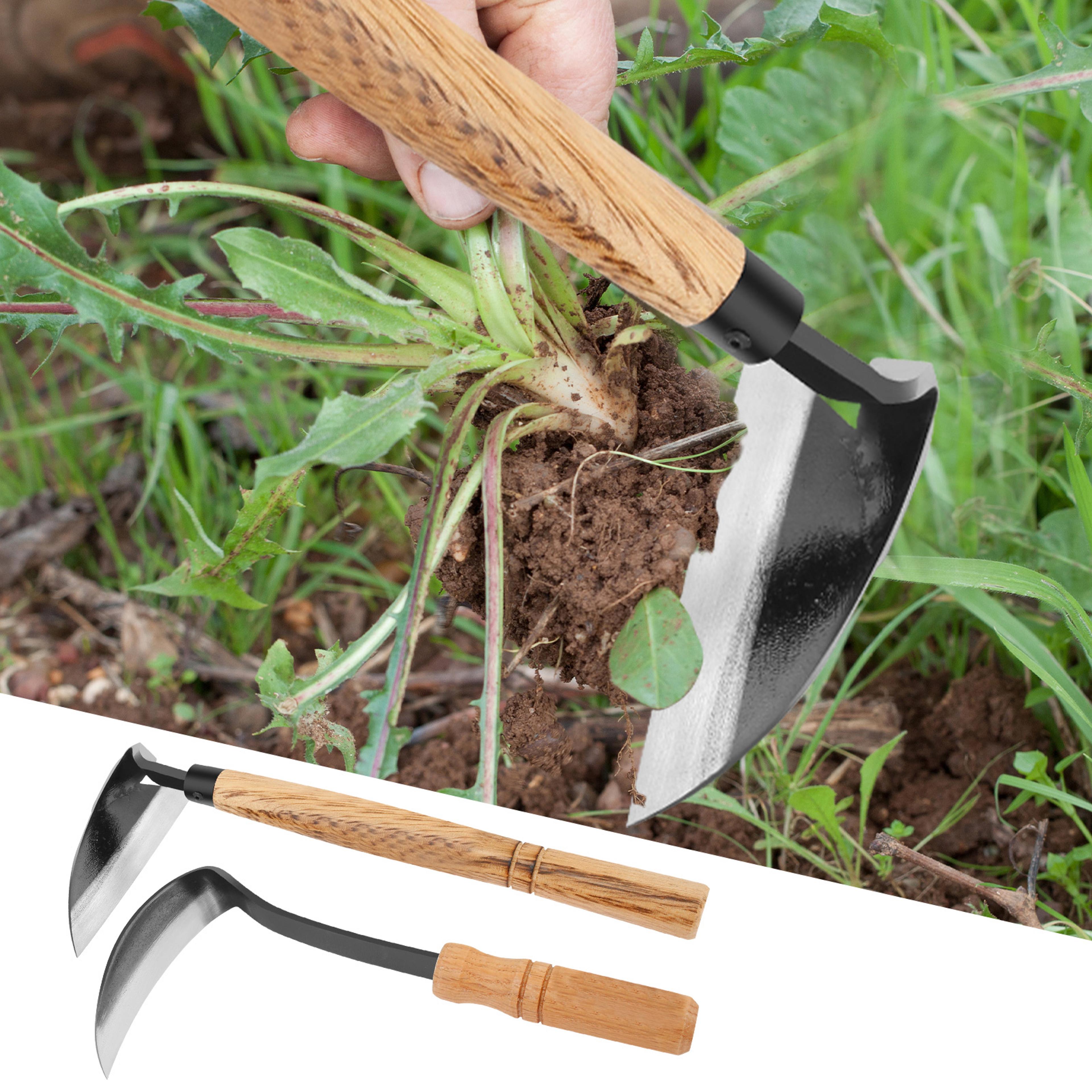 hand weeding sickle steel grass sickle garden weeding tool with sharp precision blade