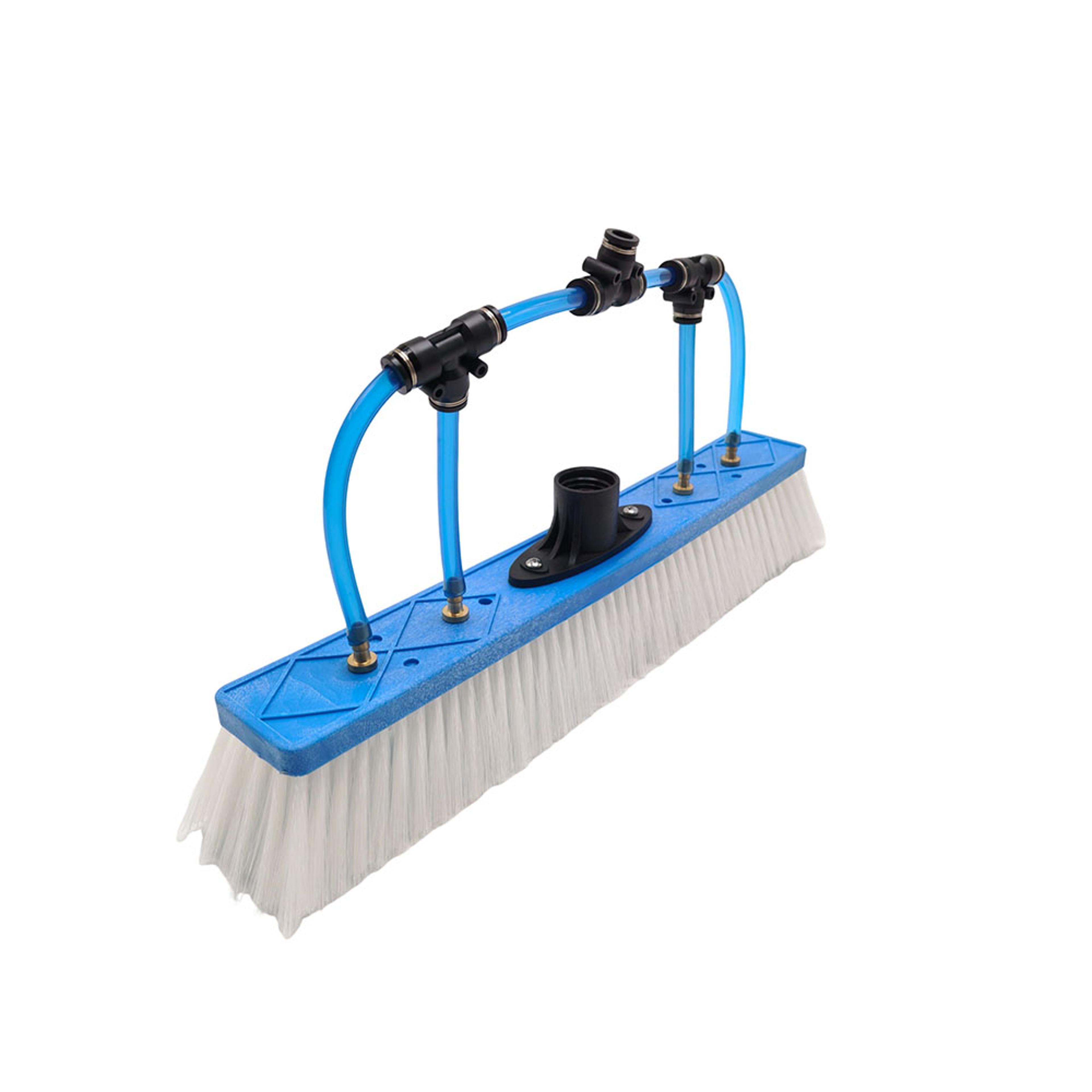solar panel cleaning brush water fed brush with dupont bristles & euro thread