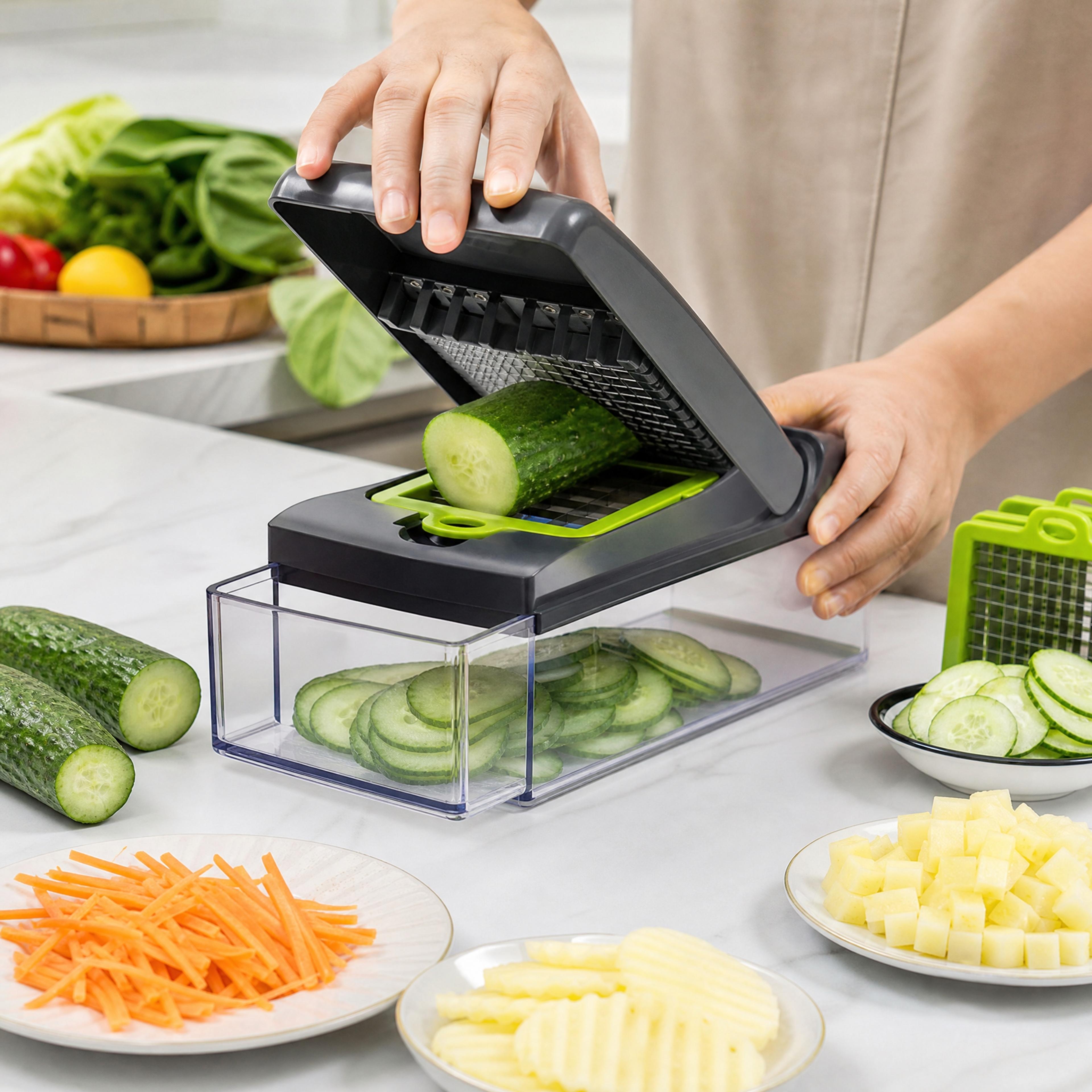 safe vegetable cutter finger guard for kitchen safety cooking gift