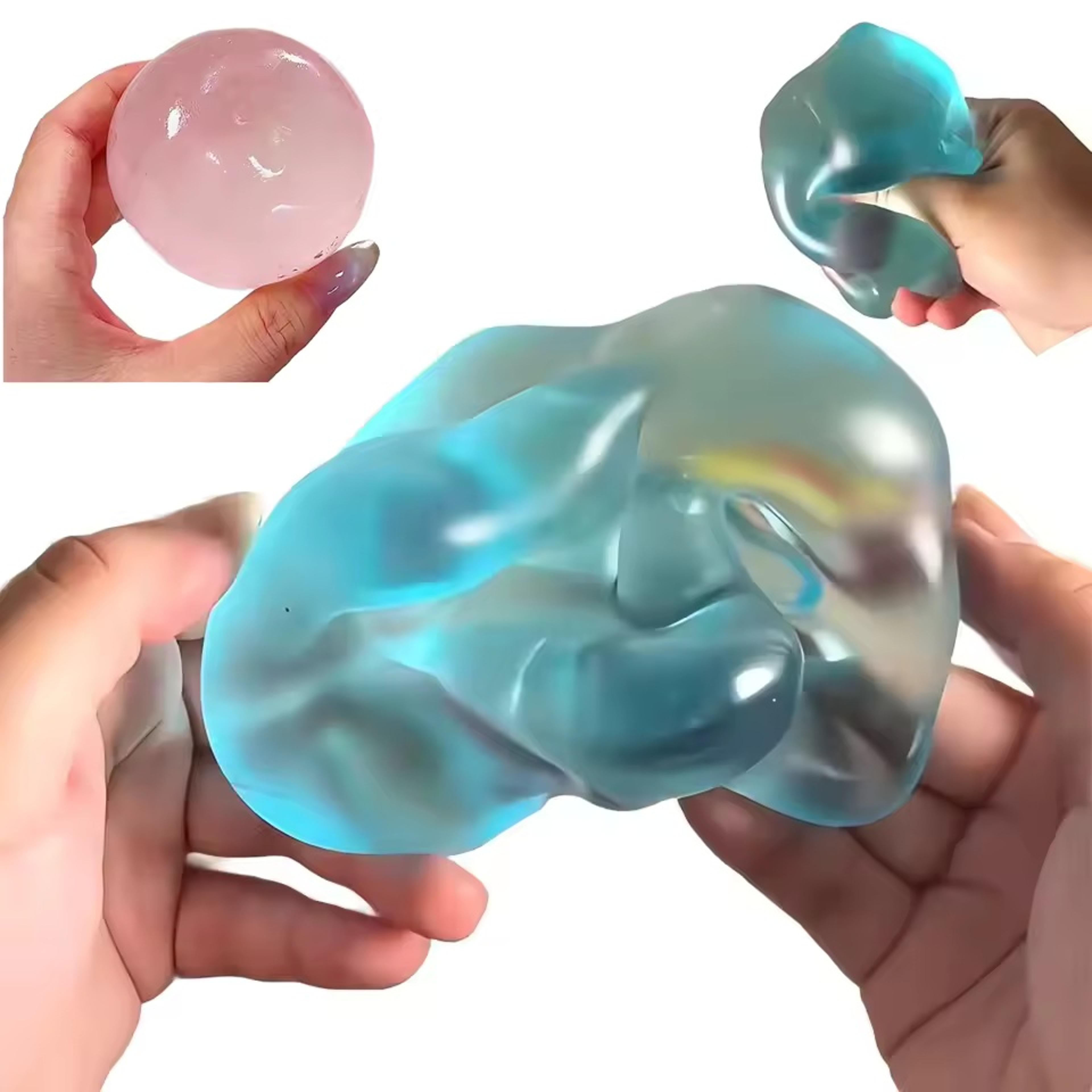 crystal blue squishy stress toy slow rising sensory fidget for relaxation