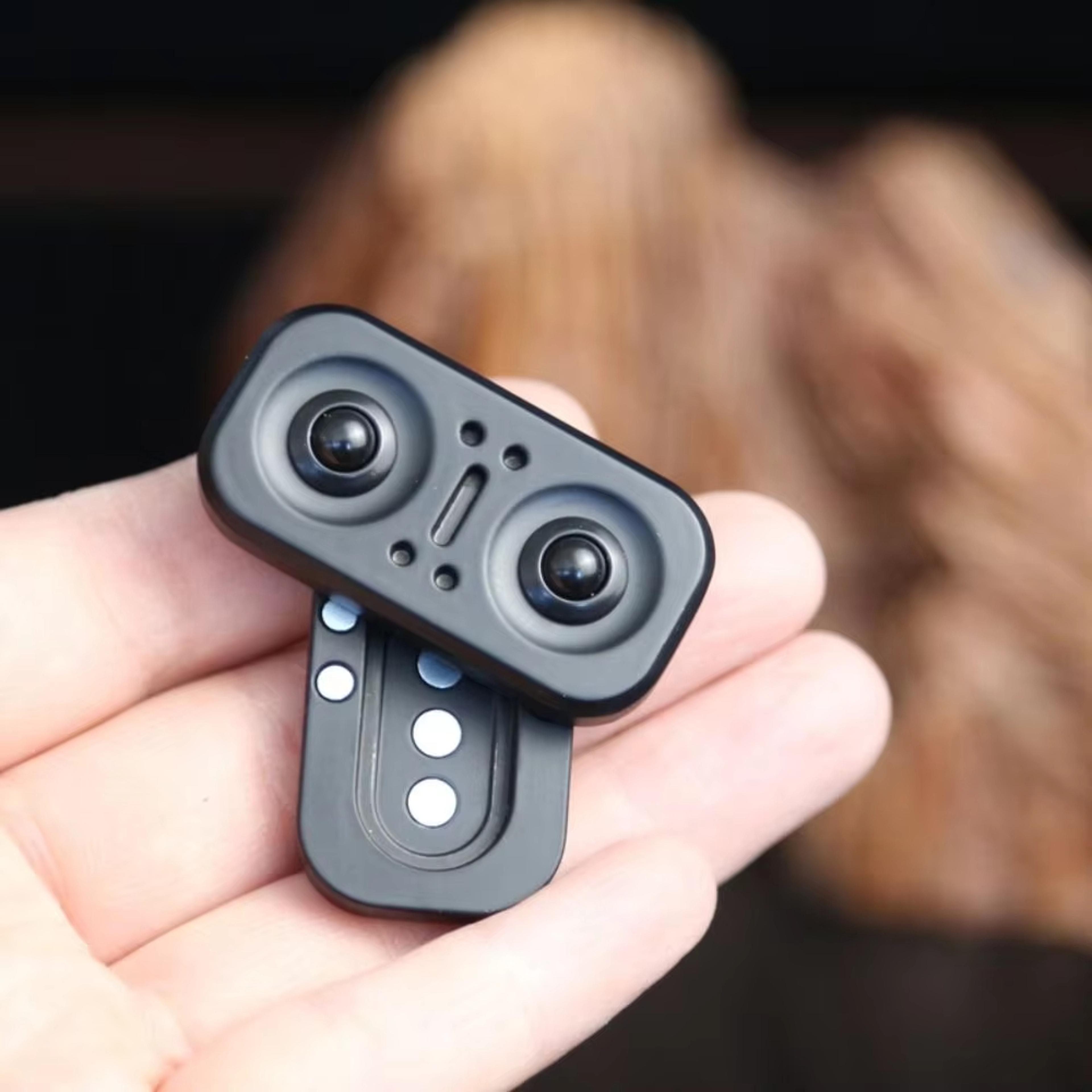 owl magnetic fidget slider metal edc rotator desk fidget toy for stress relief