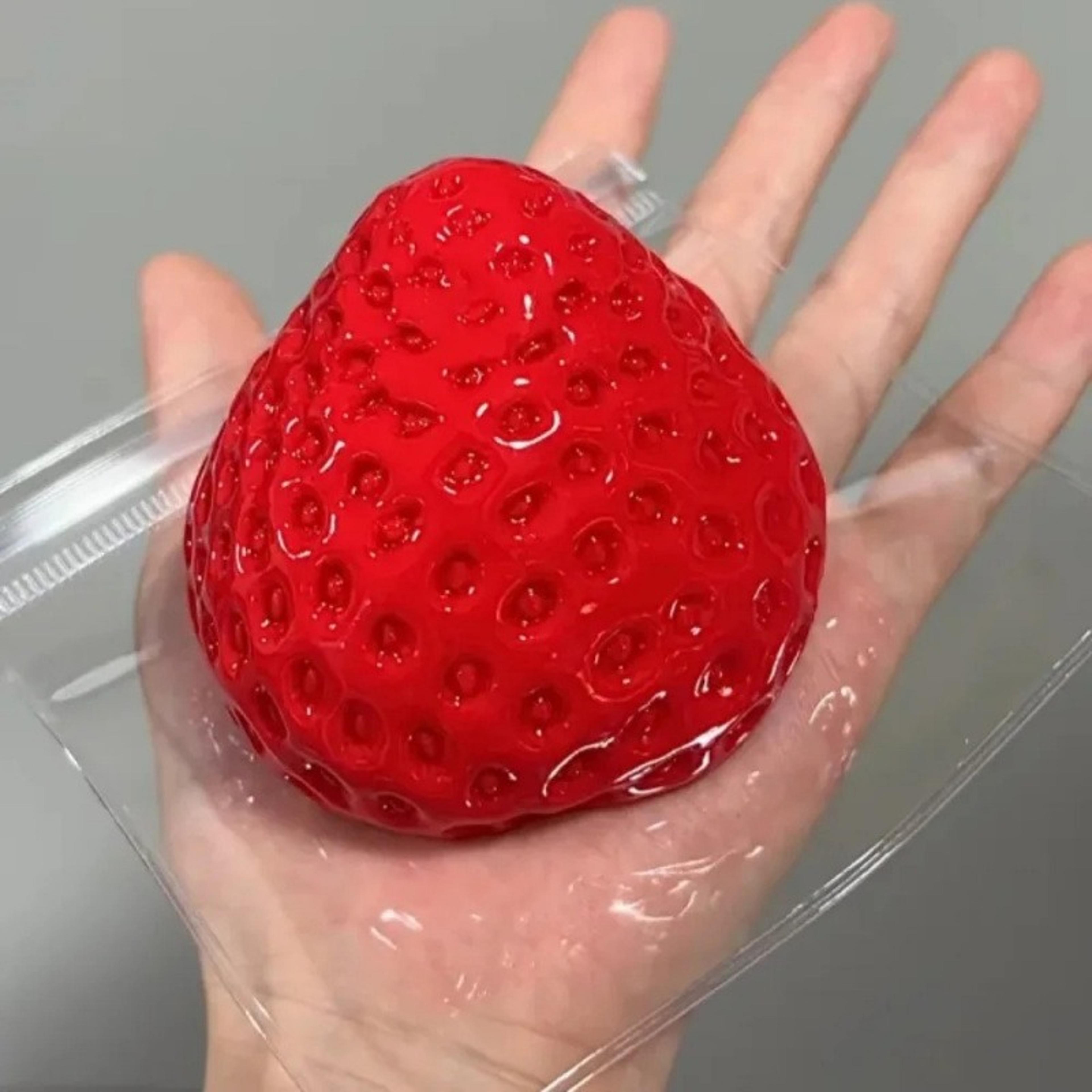 strawberry squishy slow rise fidget toy for stress relief & sensory fun