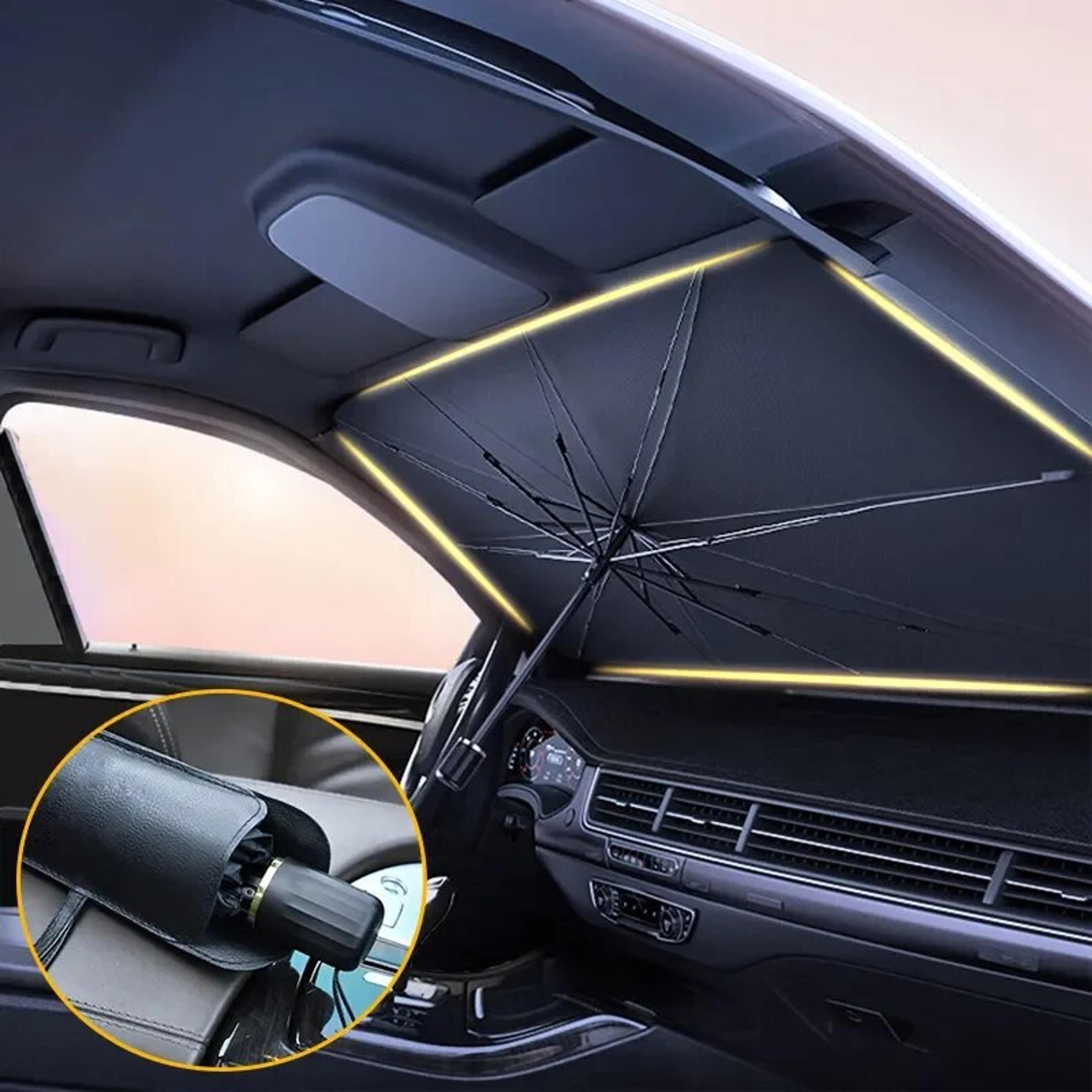 car windshield sun shade umbrella foldable uv protection front windshield sunshade