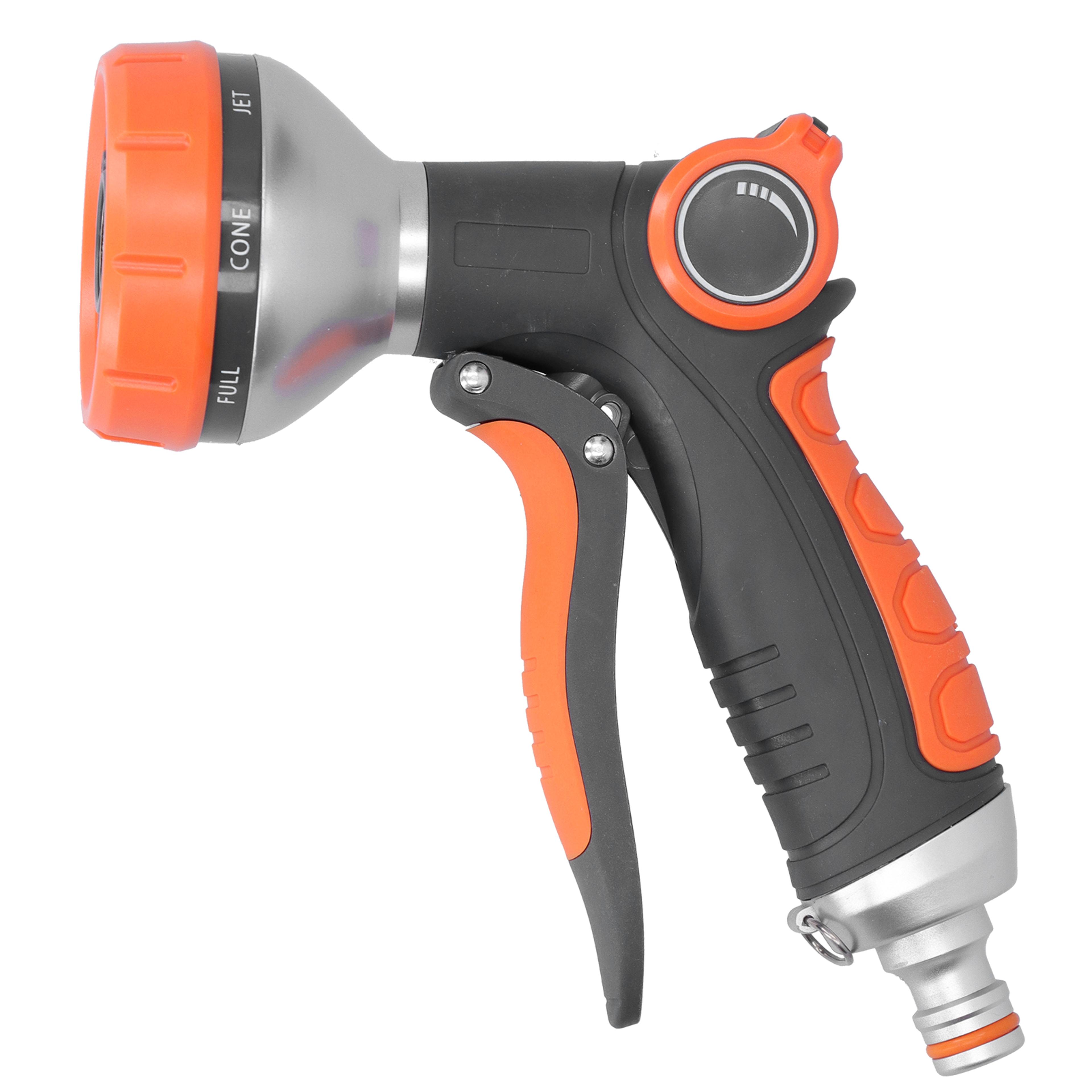 high pressure garden hose nozzle for car washing, lawn watering & garden cleaning