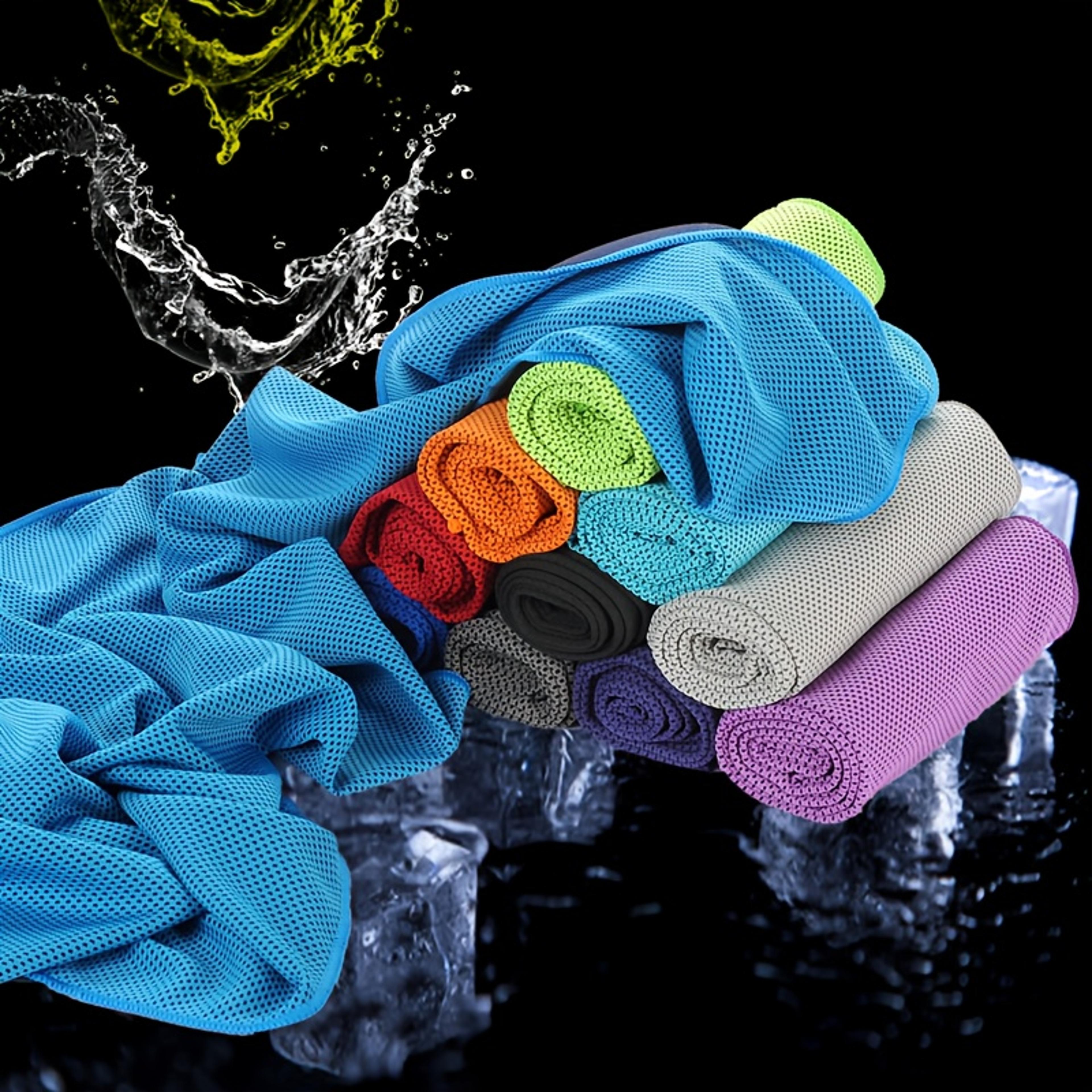 cooling ice silk towel quick dry sports cooling towel for gym, running, yoga & outdoor activities
