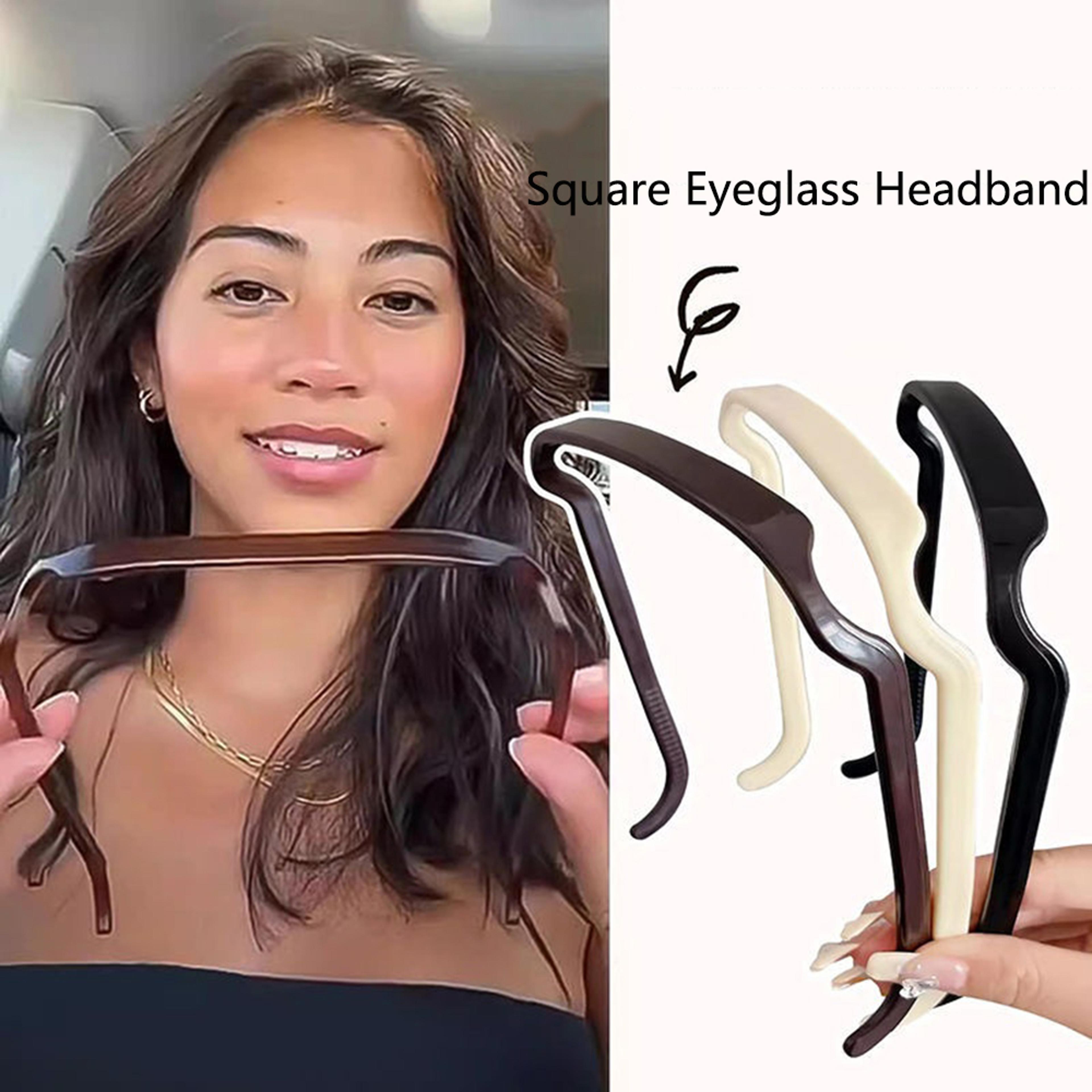 invisible glasses headband hair holder for women non slip hair clip curly hair accessory