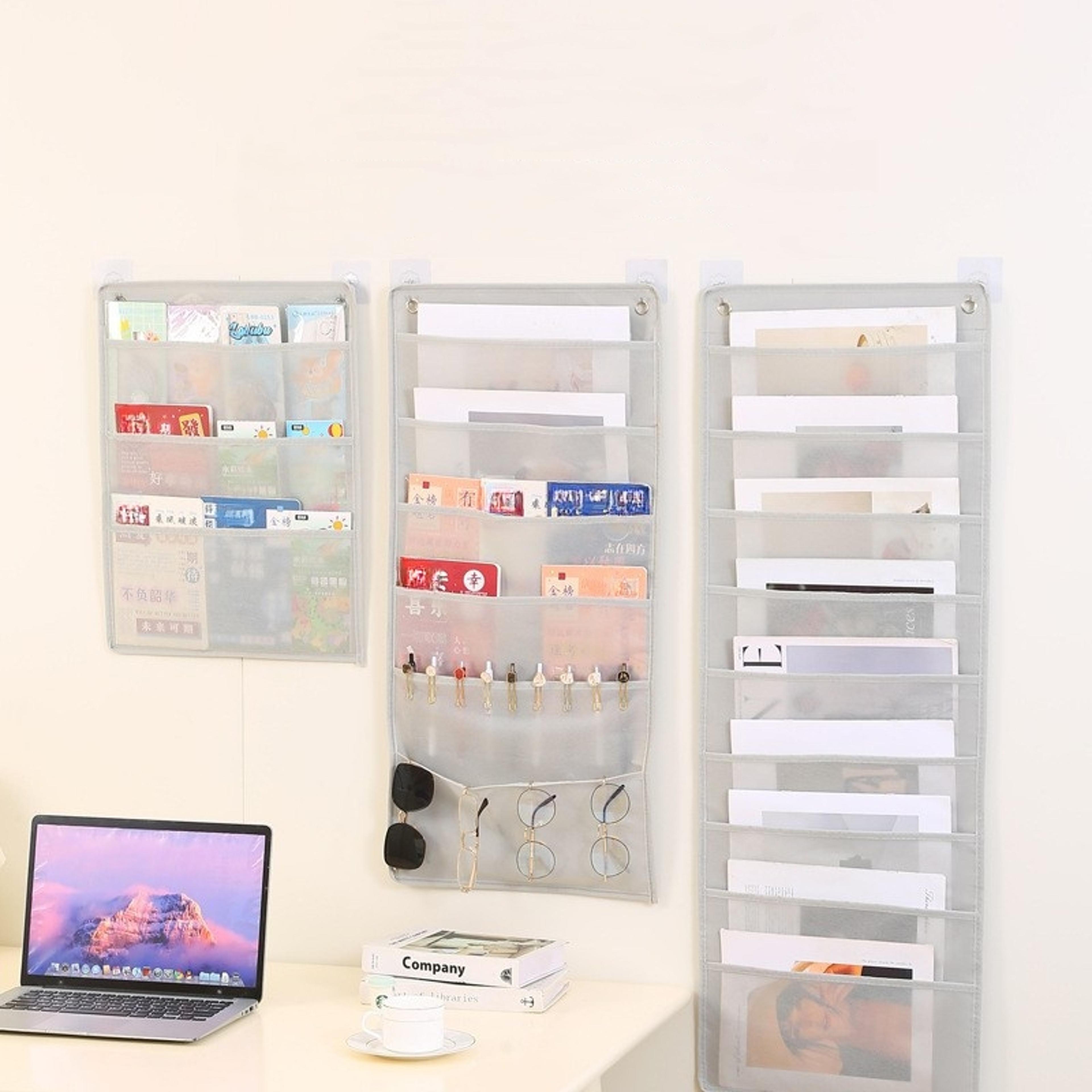 over the door organizer hanging storage bag with multi layer pockets for clothes, books & dorm essentials