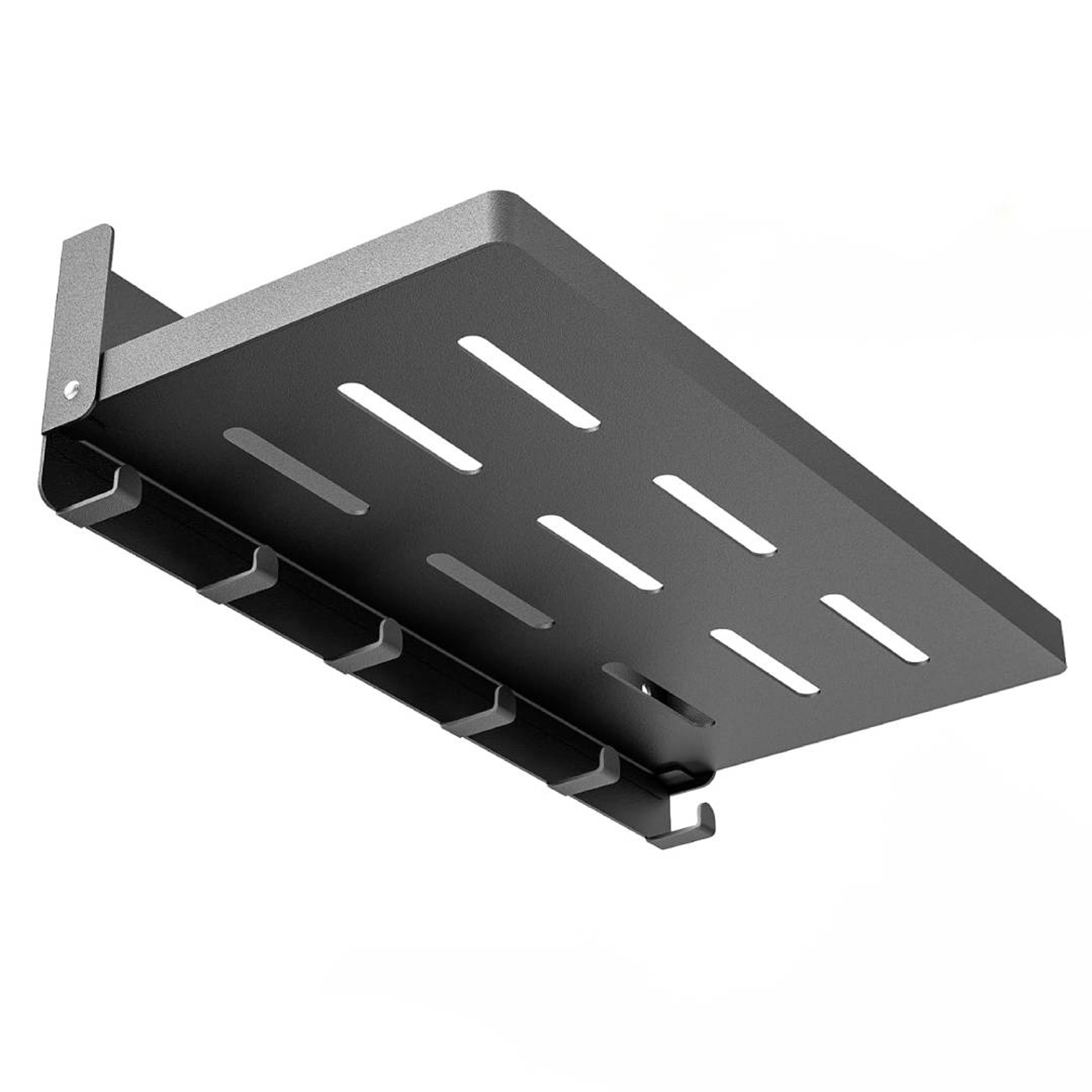 foldable wall shelf metal rack for rv, bathroom & camper space saving wall mounted shelf
