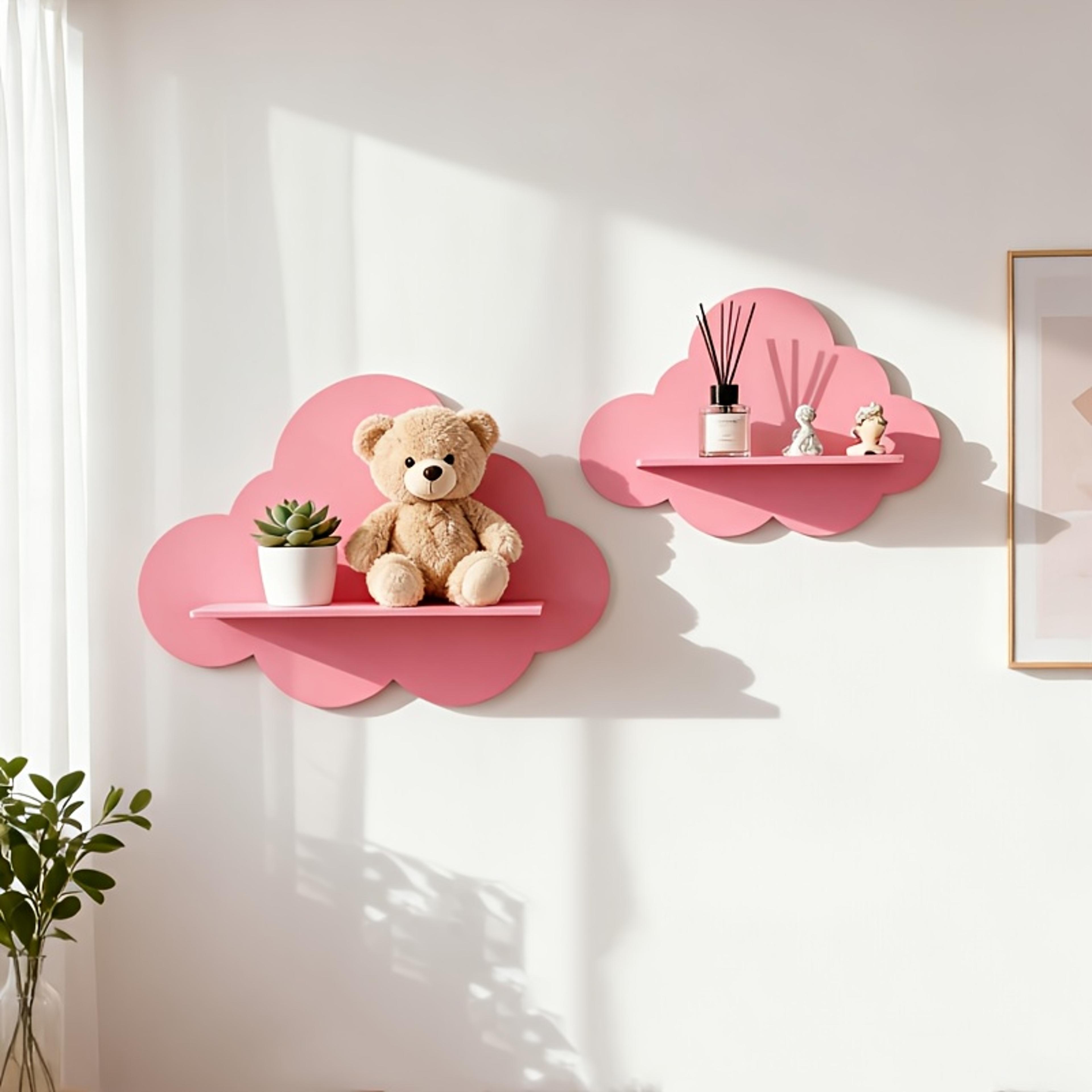 cloud wall shelf wooden wall mounted floating storage shelf for nursery bedroom decor