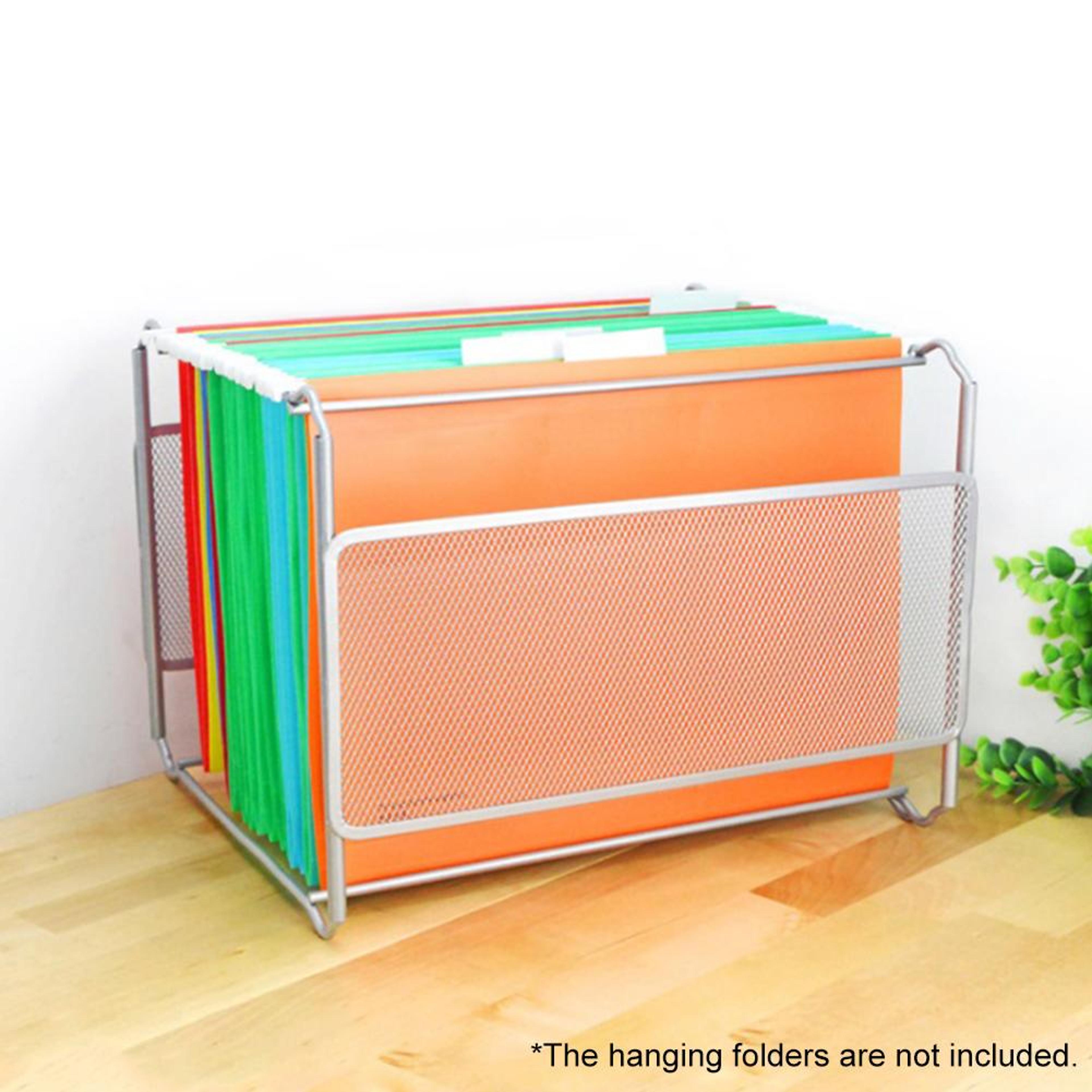 product name metal hanging file organizer foldable file folder box for a4 and letter documents