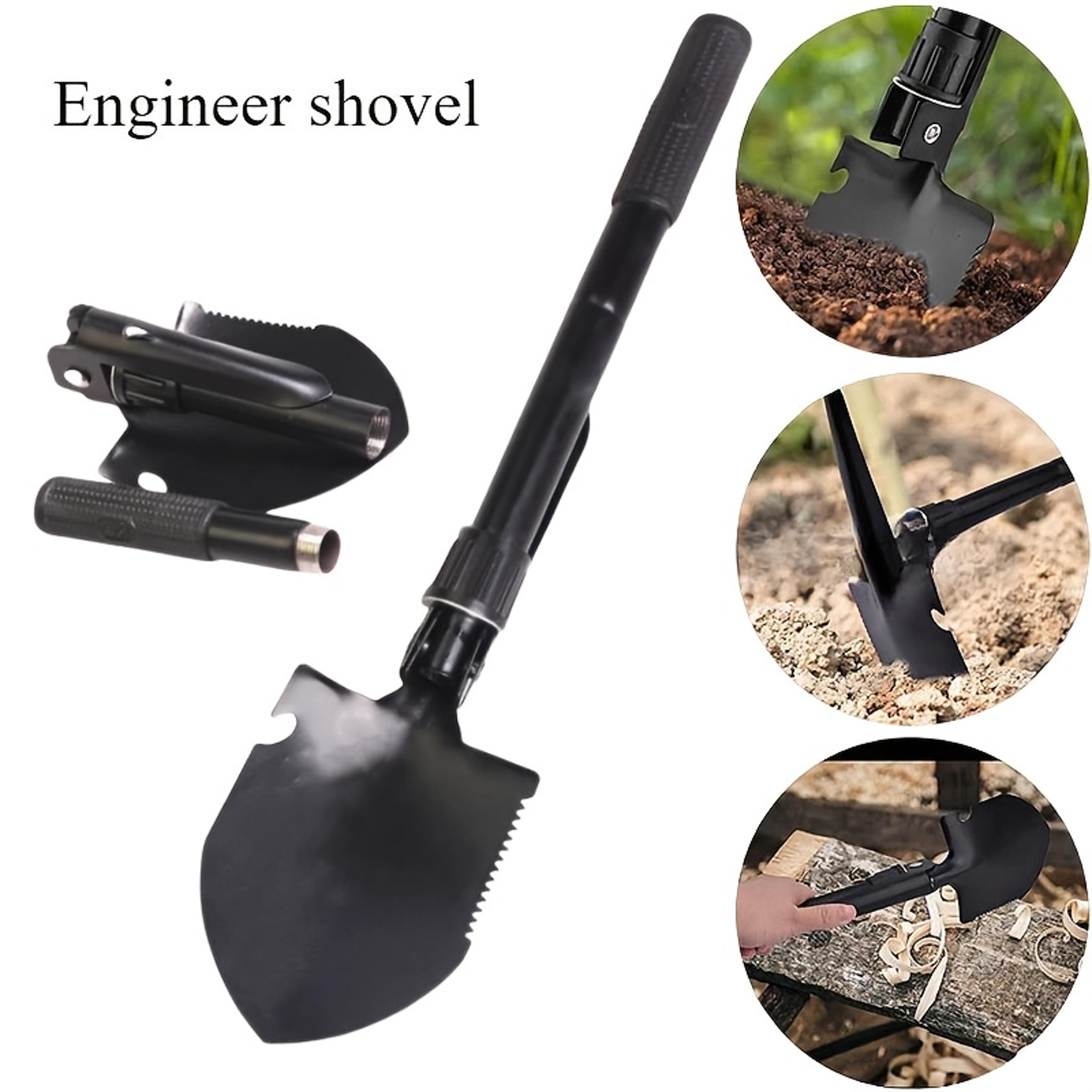 multifunctional camping shovel portable garden hoe for hiking and outdoor use