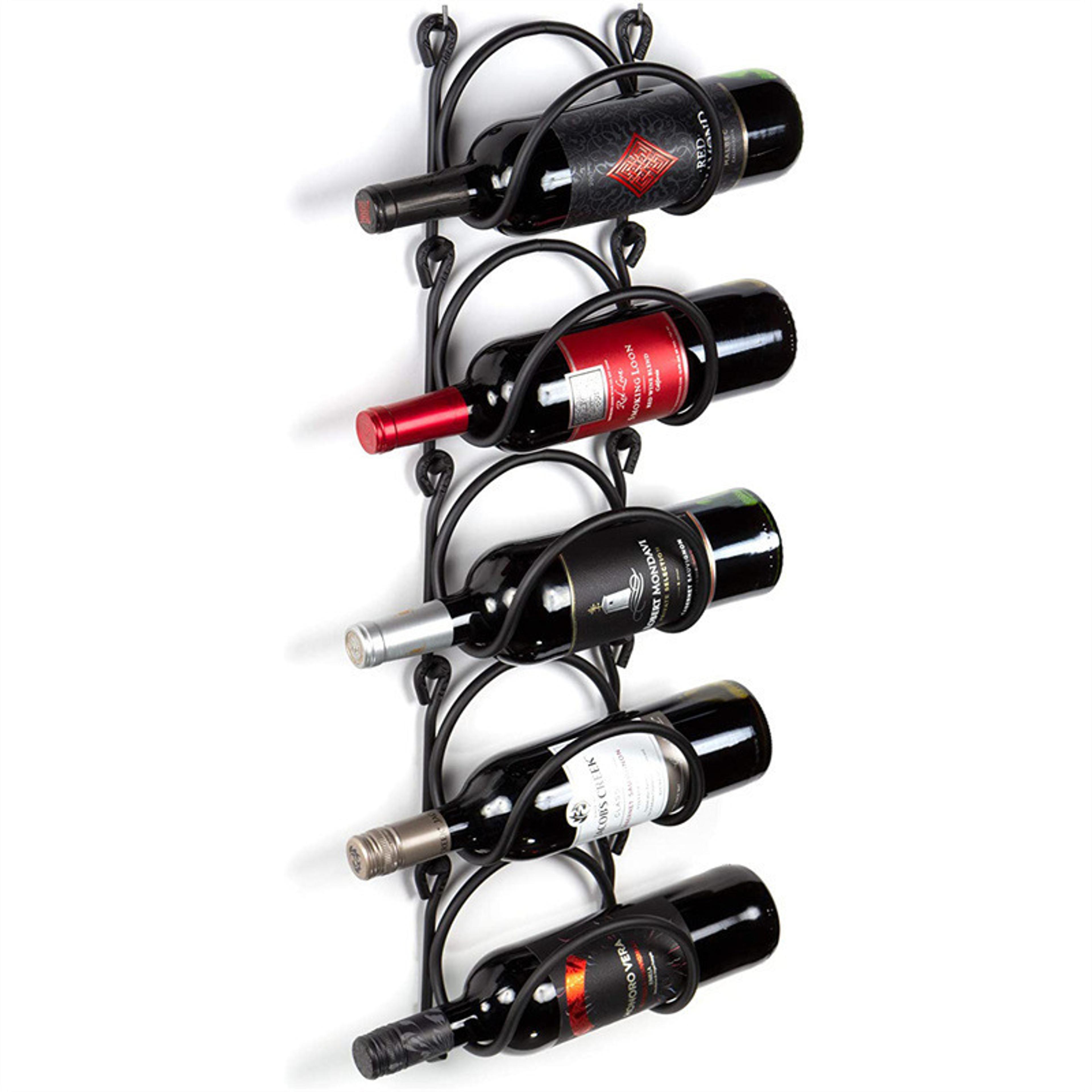 wall mounted towel rack with hooks space saving bathroom organizer and wine bottle holder