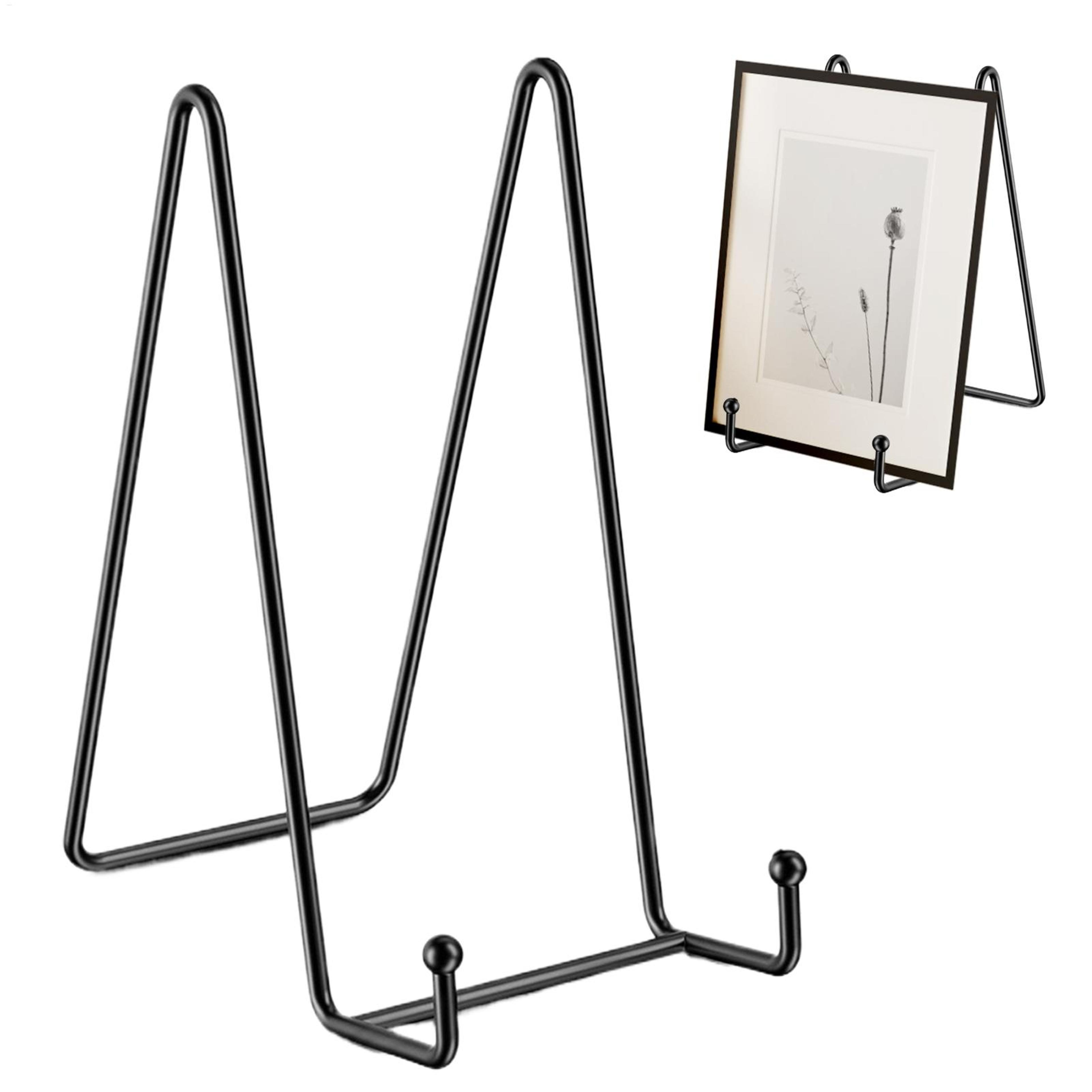 metal plate display stand tabletop picture easel and photo frame holder