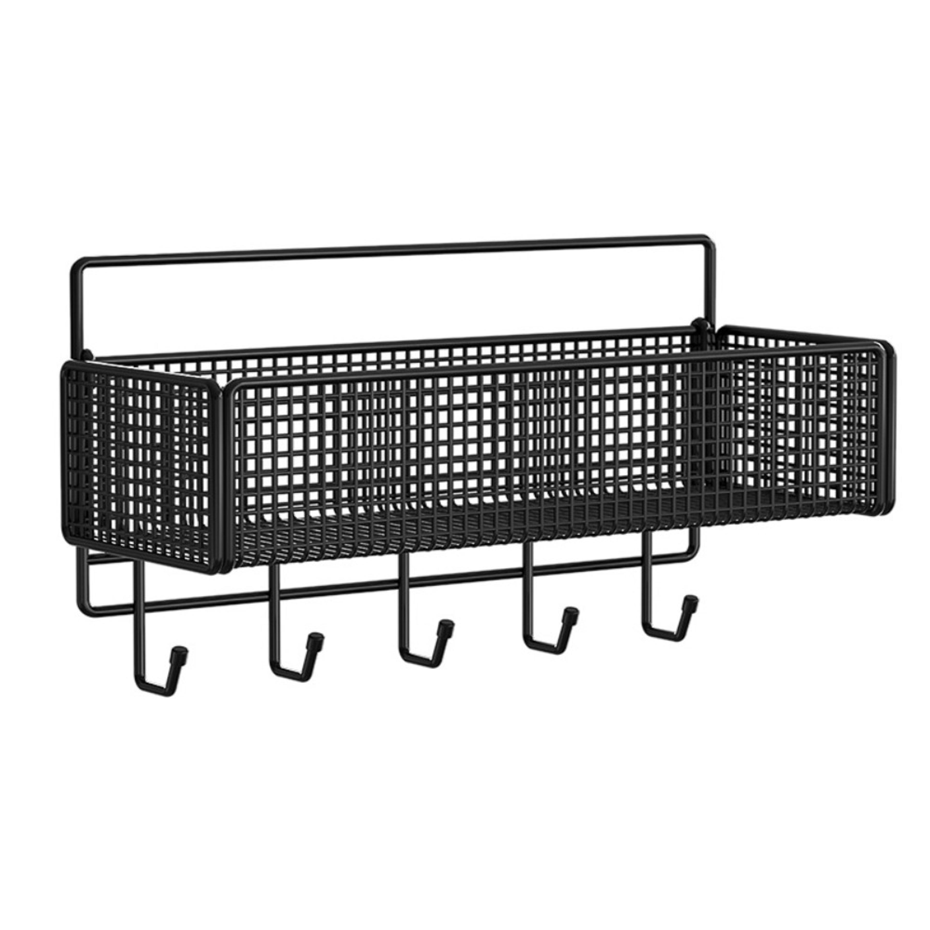 no drill bedside storage basket wall mounted bunk bed organizer for dorm rooms