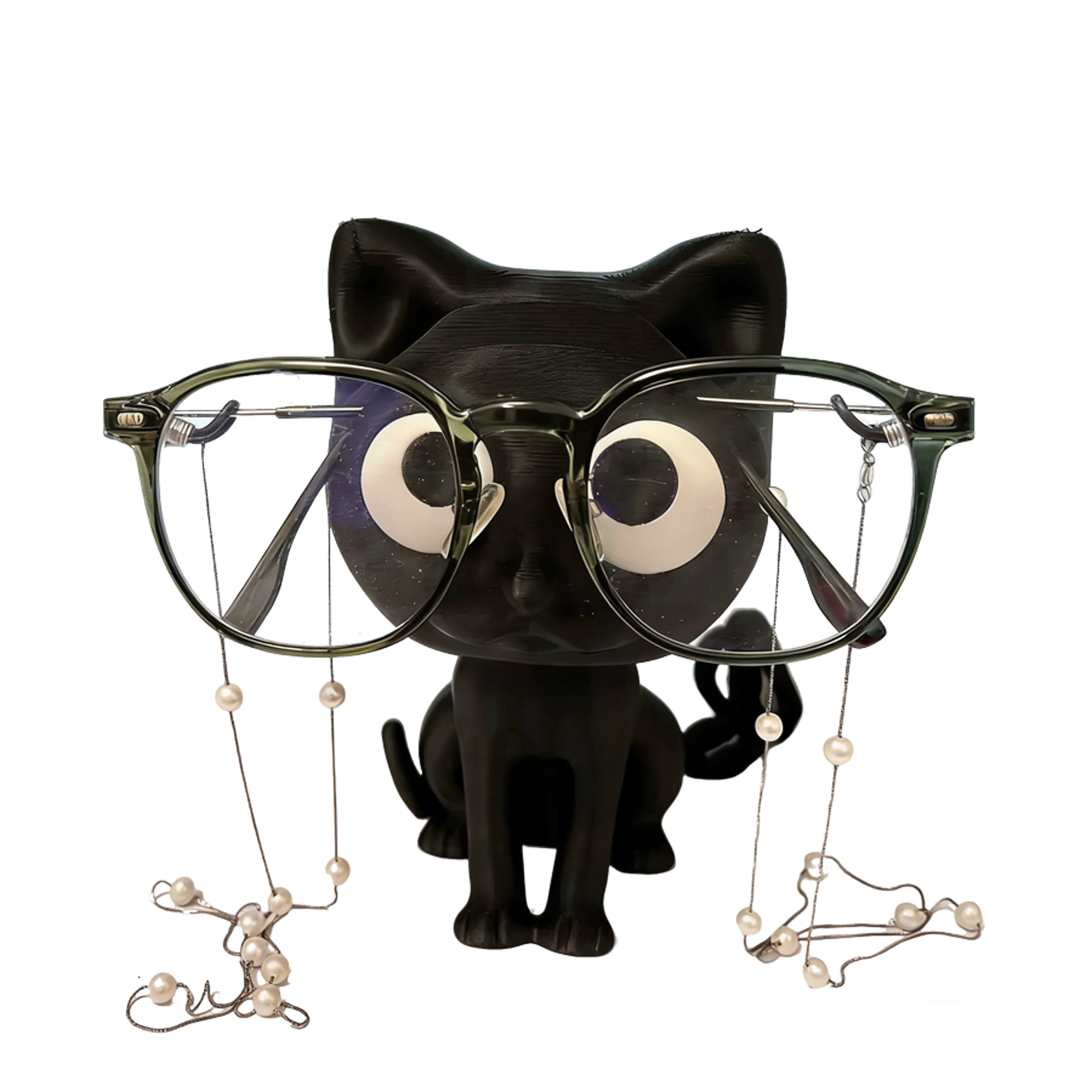 printed cat eyeglass holder cute glasses stand and cat lover gift
