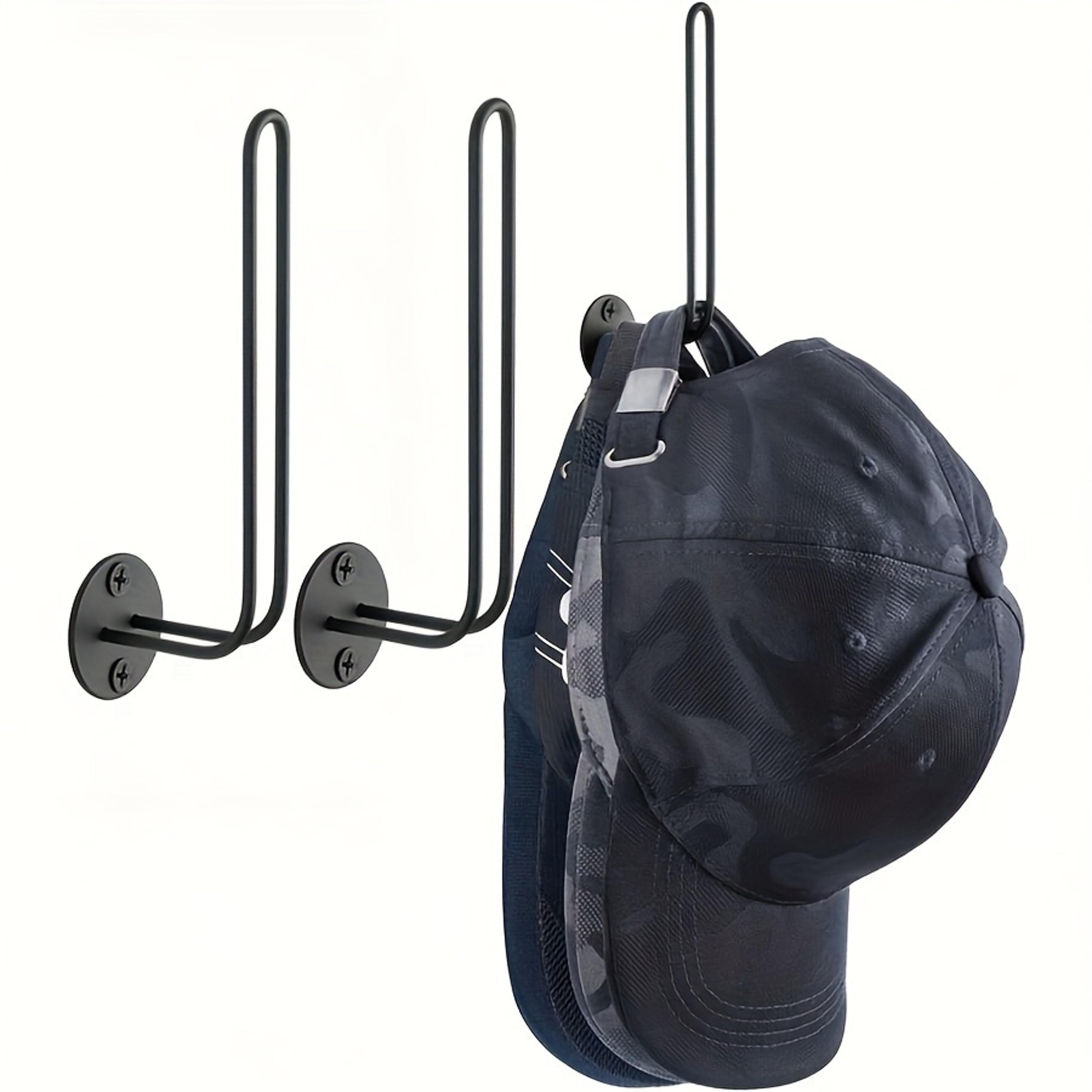 metal wall mounted hat rack and baseball cap organizer for space saving storage