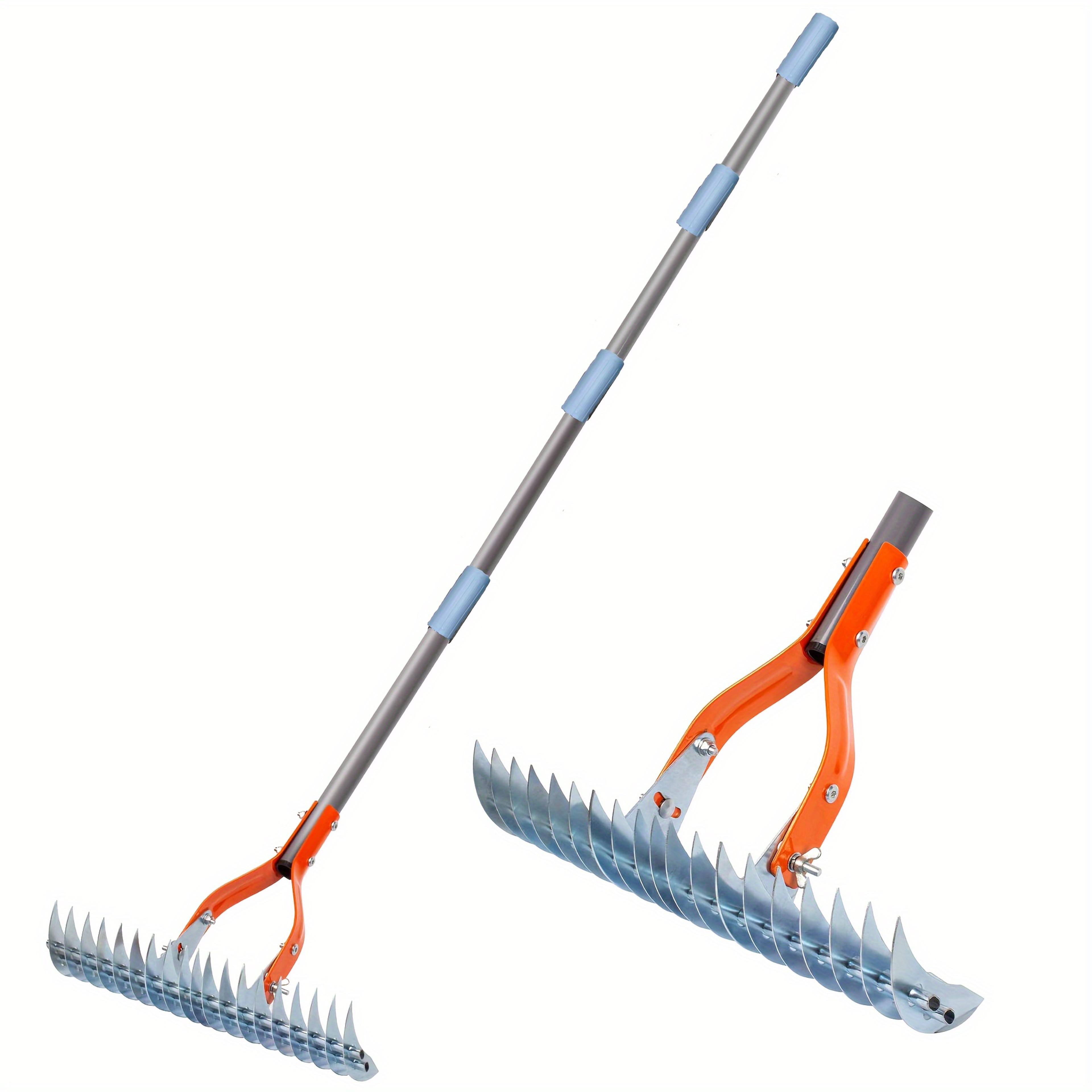 heavy duty dethatching rake lawn thatching rake for dead grass and soil care