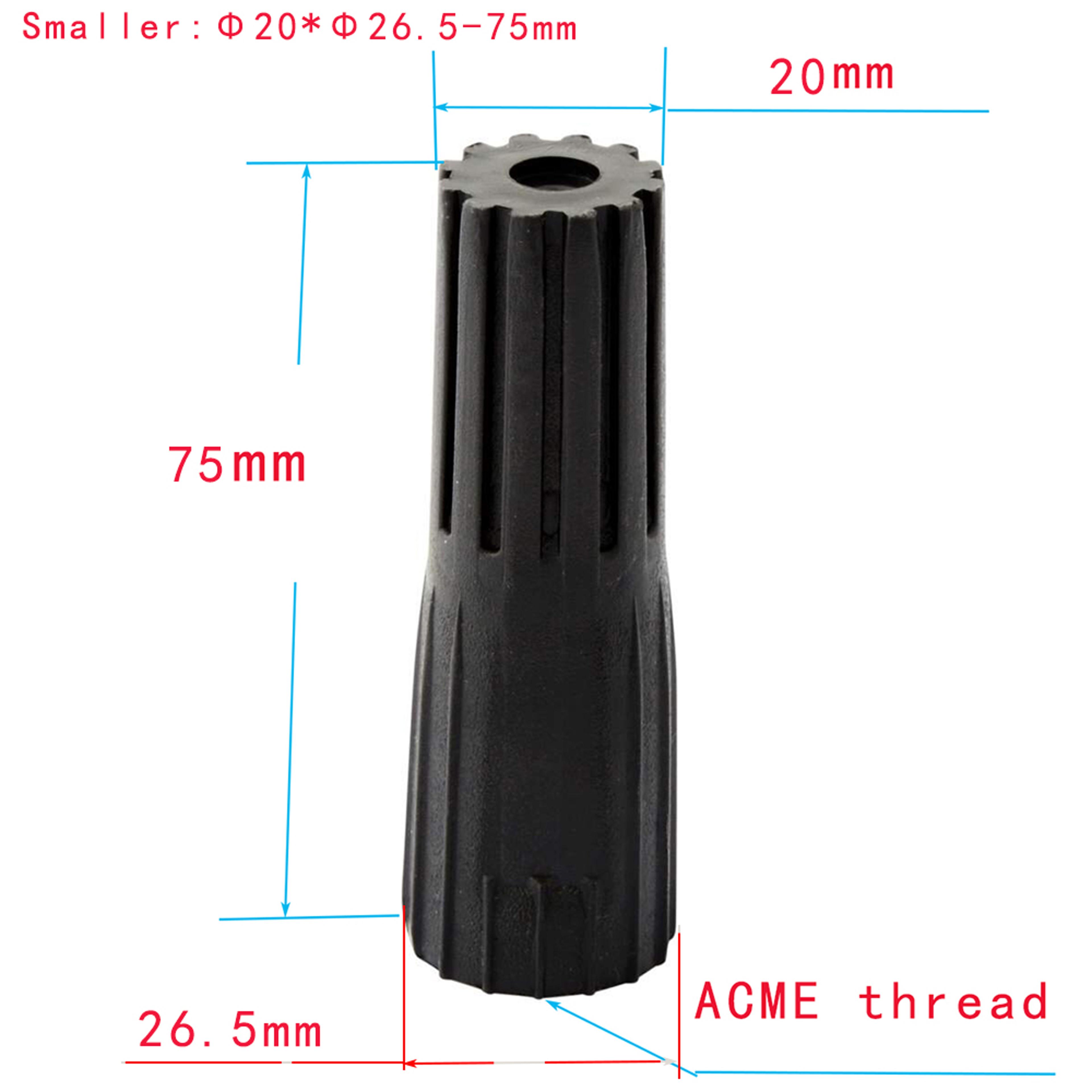 acme threaded pole connector adapter for cleaning and painting tools