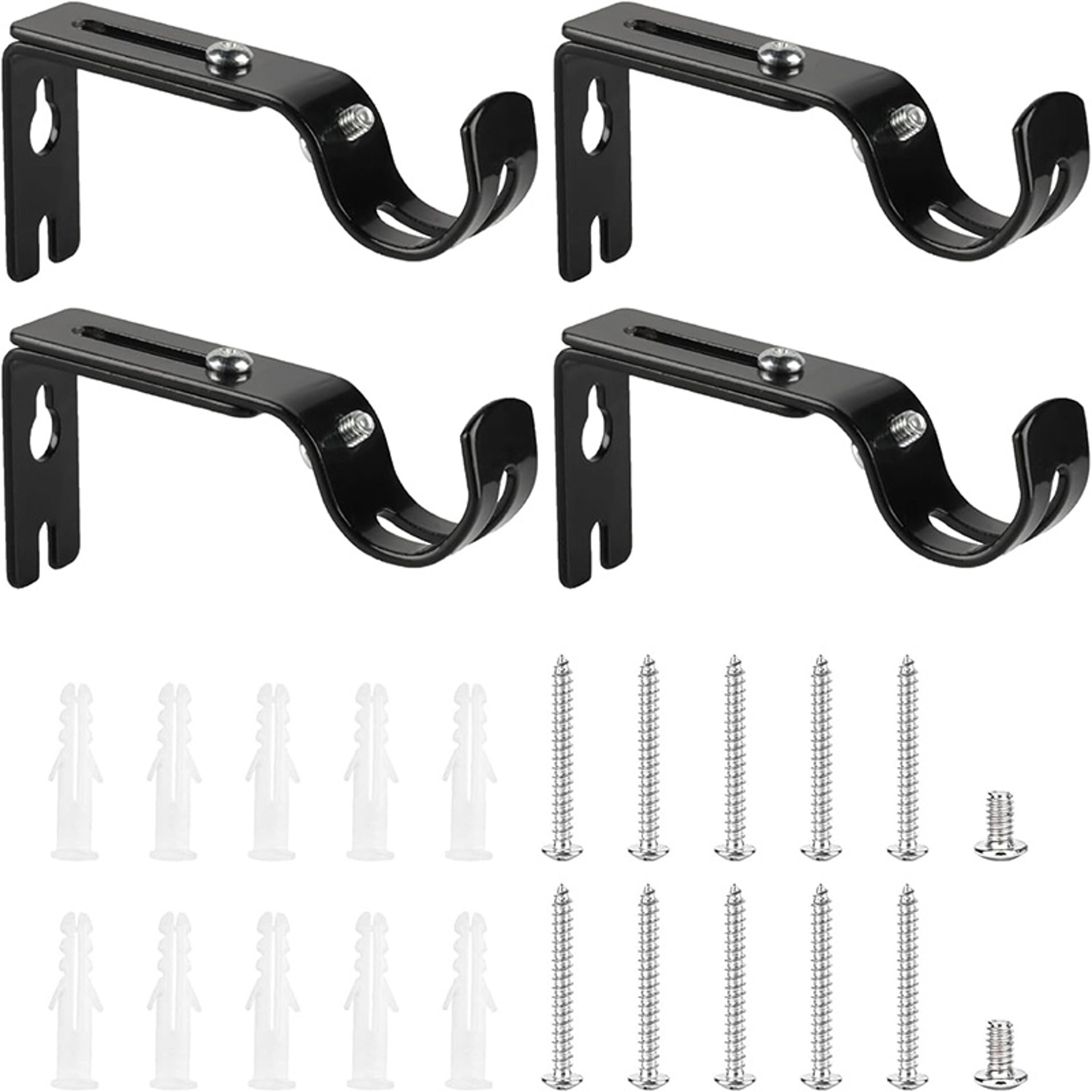 heavy duty adjustable curtain rod brackets for poles