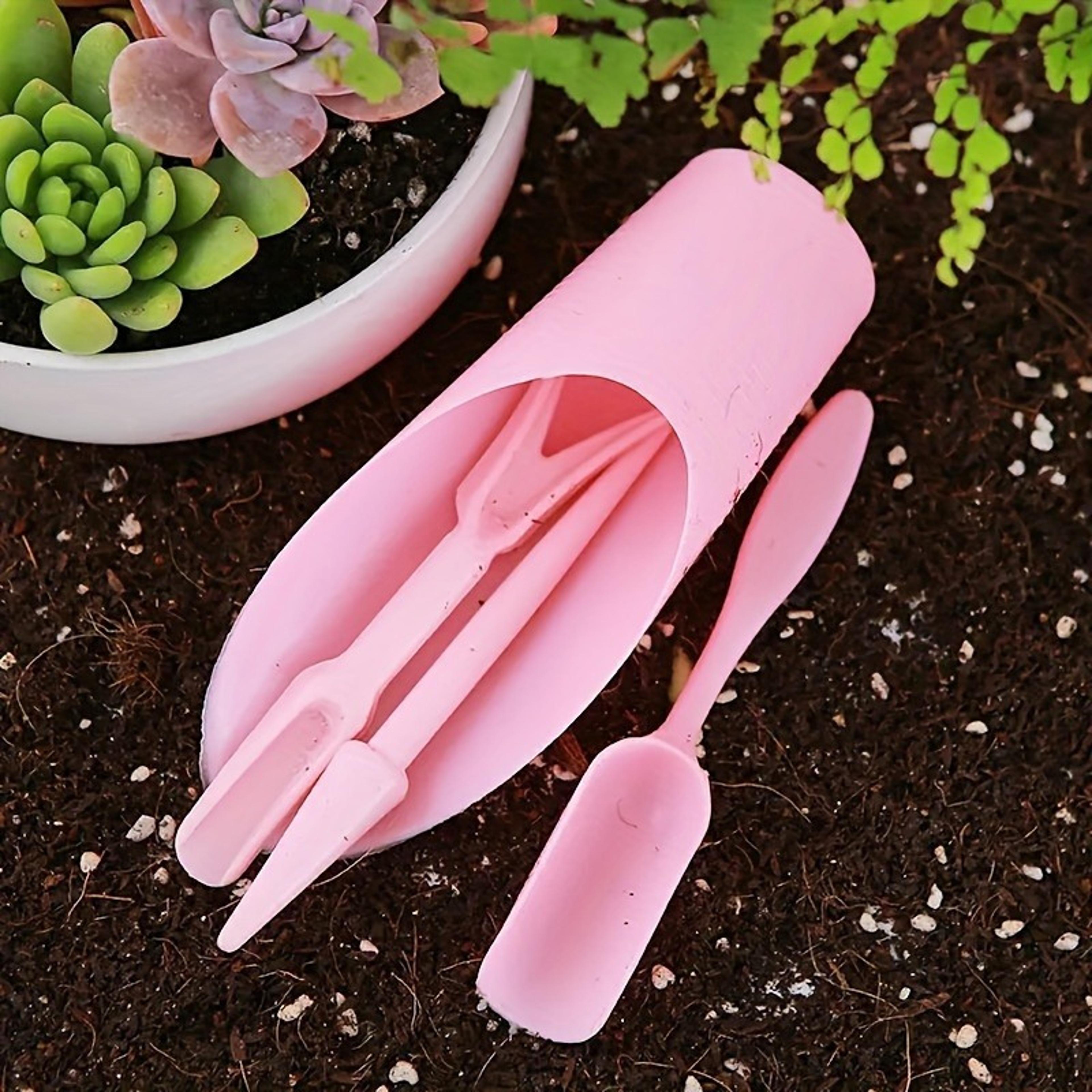 mini garden tools set for succulent potting and transplanting