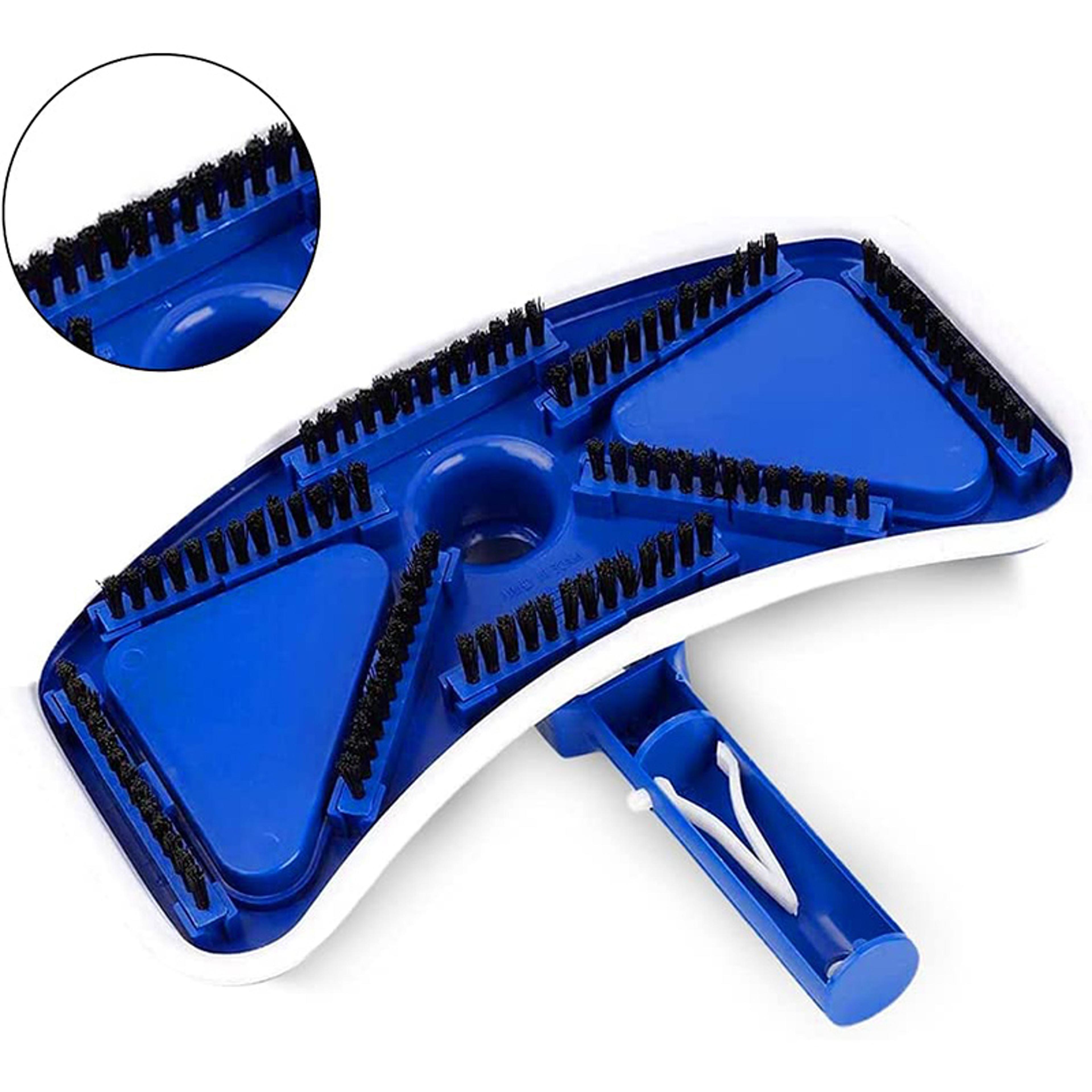 weighted pool vacuum head with nylon brushes for easy pool cleaning