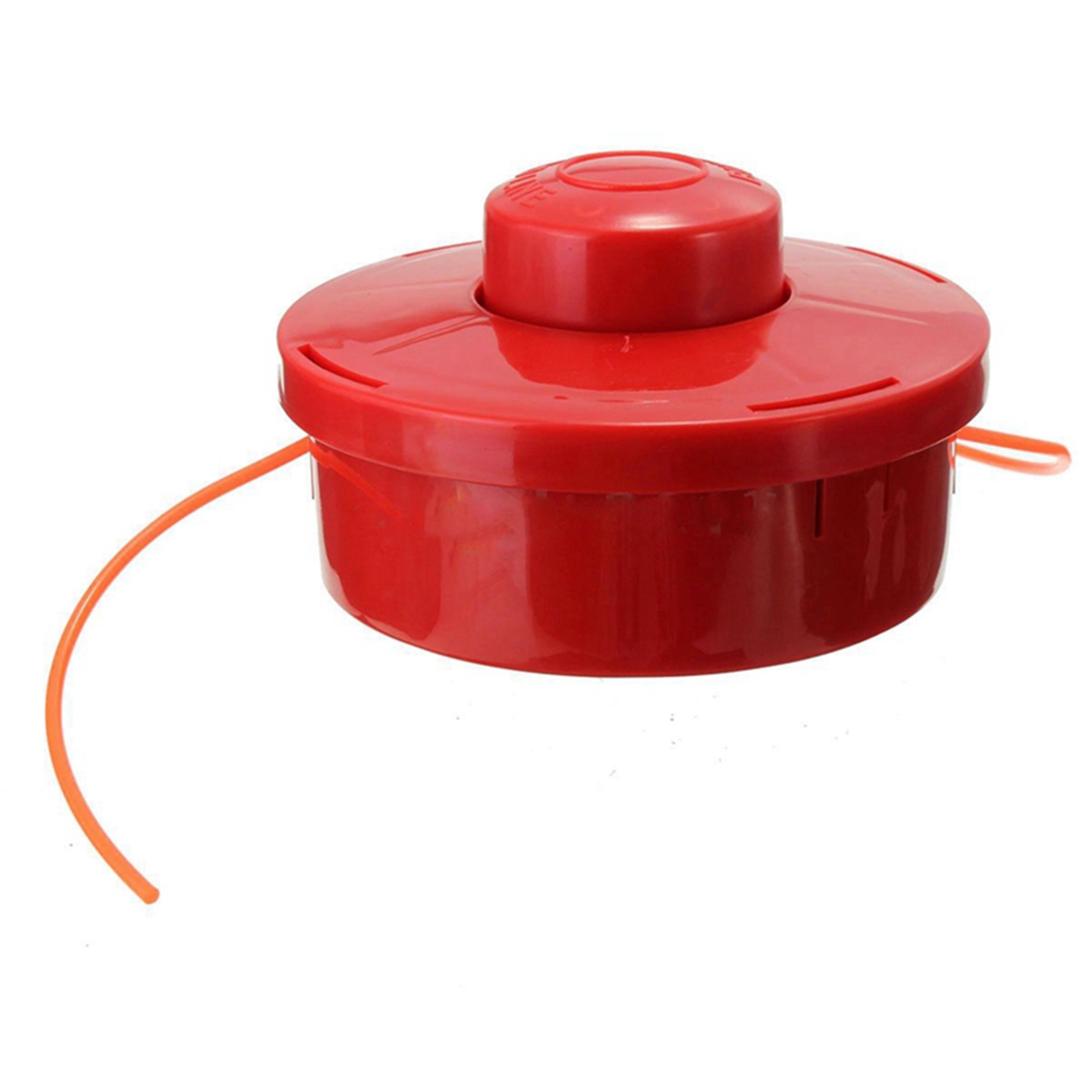 universal bump feed trimmer head with nylon line for grass and weed cutting