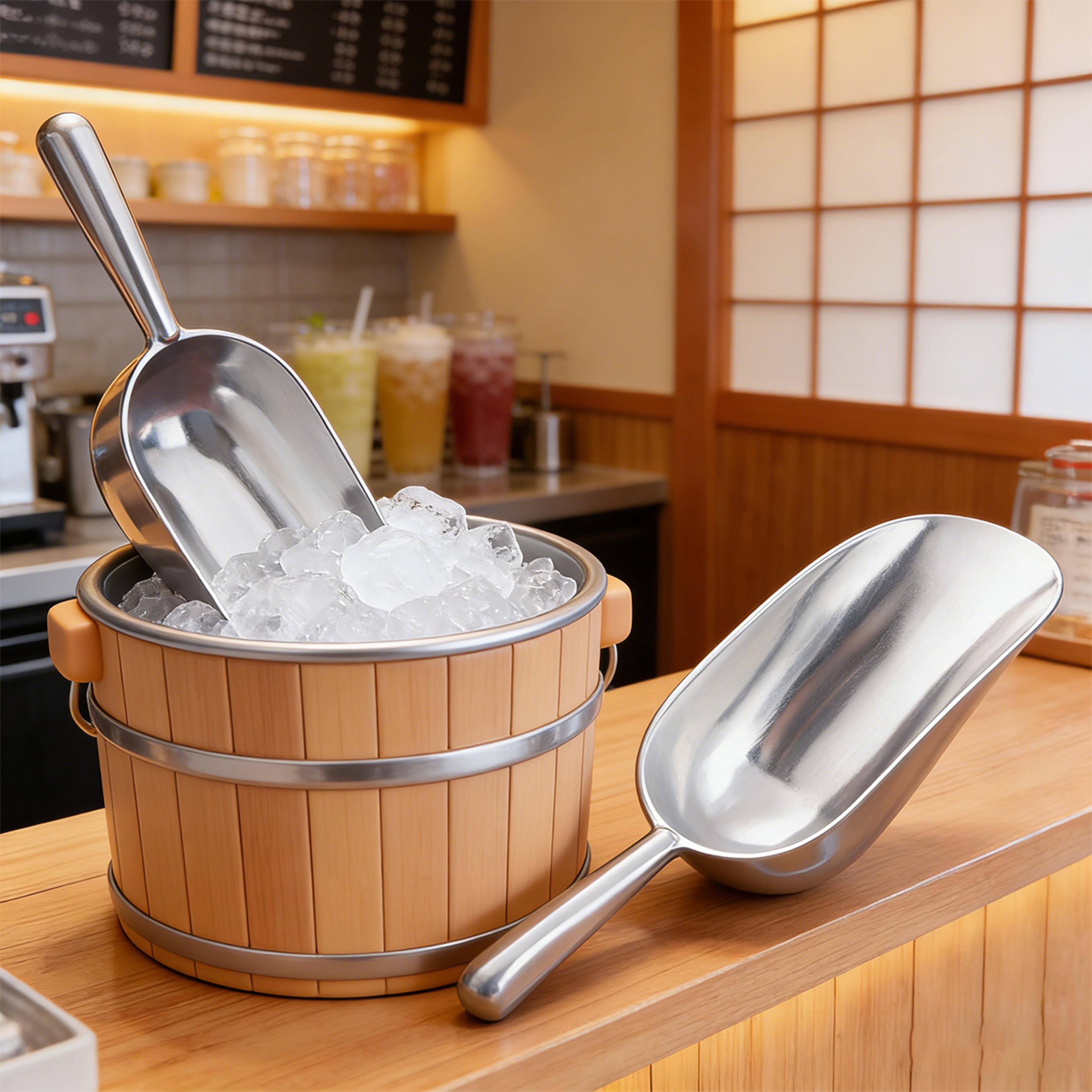 aluminum ice scoop multipurpose dry goods scoop for kitchen and bar