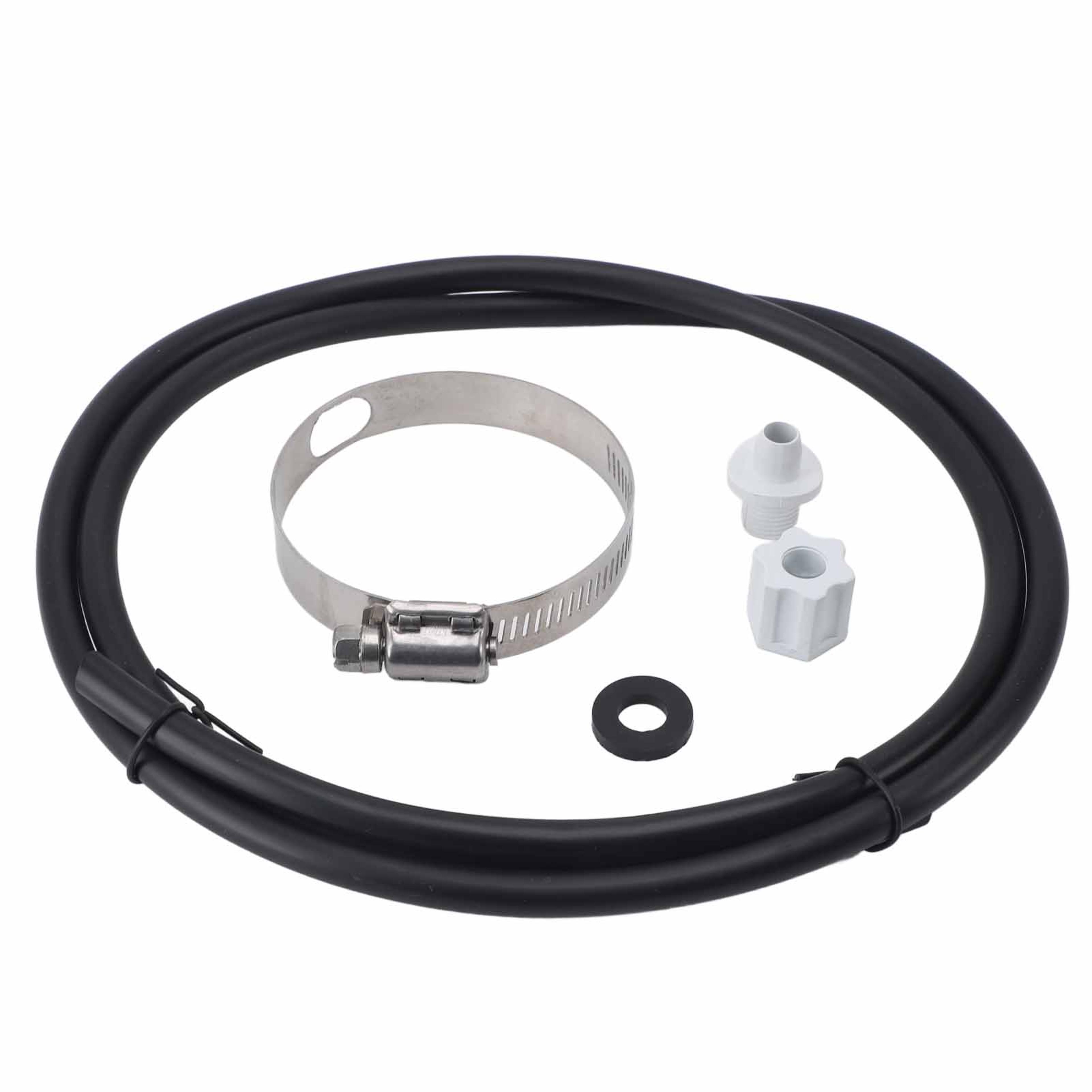 chlorinator feeder connection kit with tubing and saddle clamp