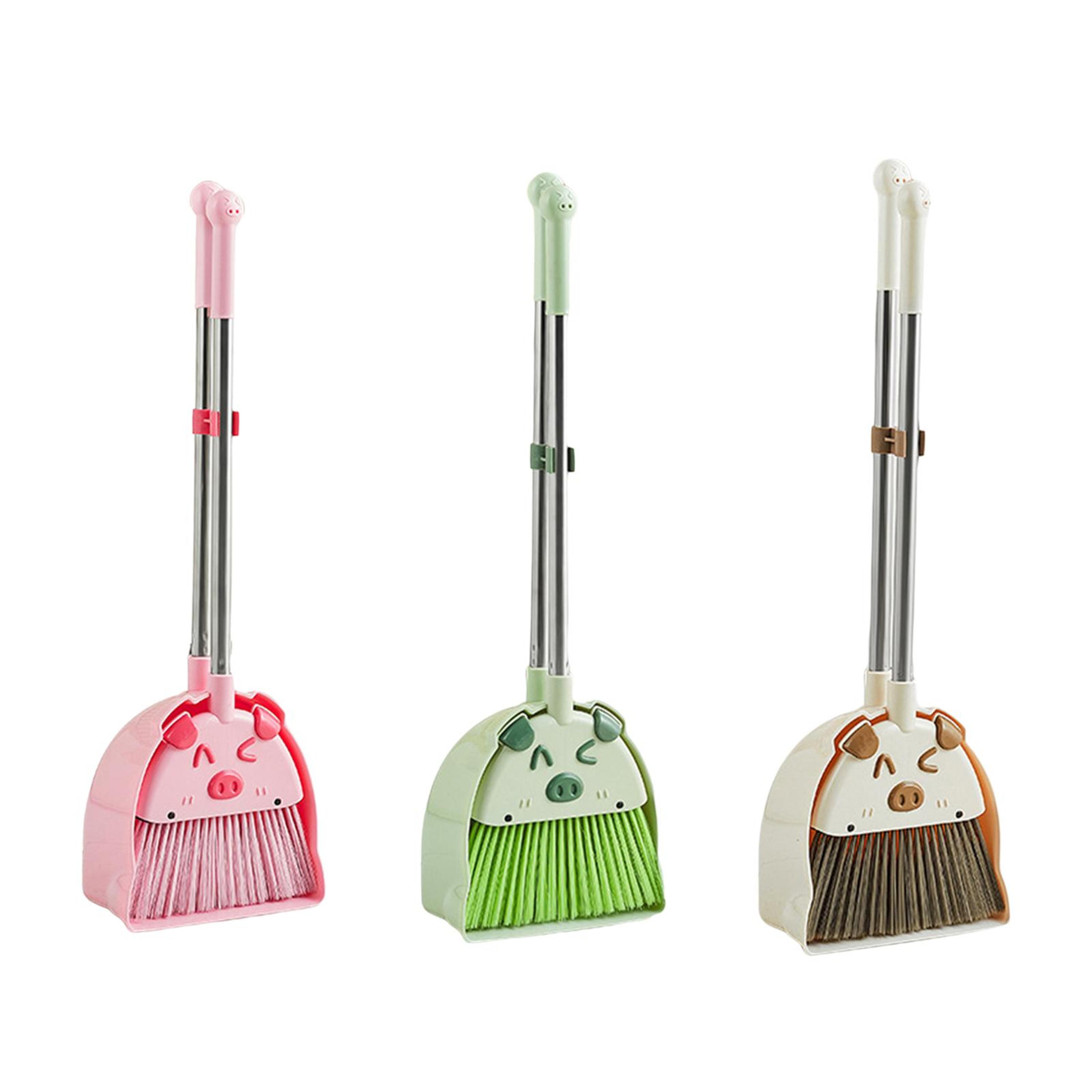 kids mini broom and dustpan set pretend play cleaning toy