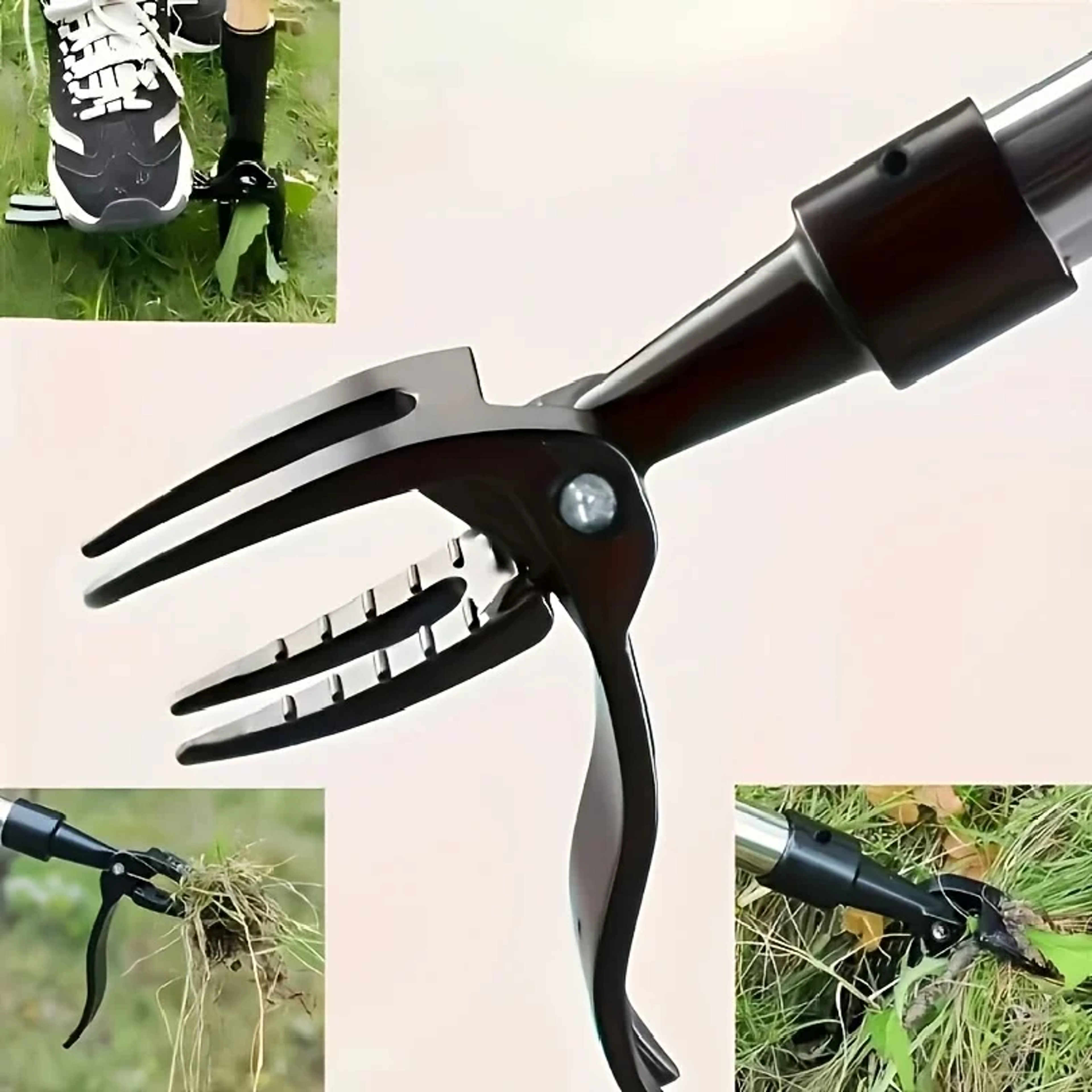 claw weed puller tool root remover for easy garden weeding