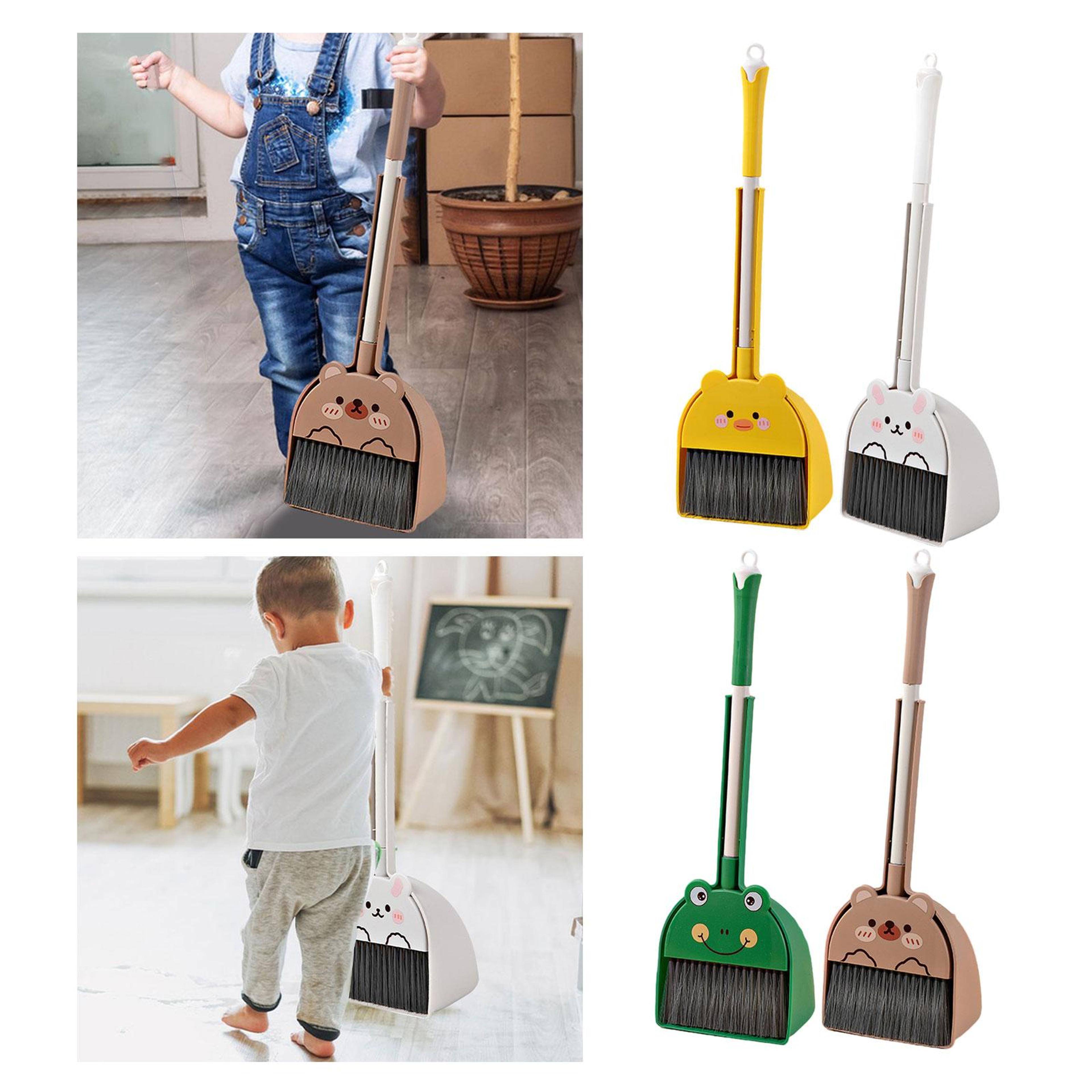 kids mini broom and dustpan pretend play cleaning set