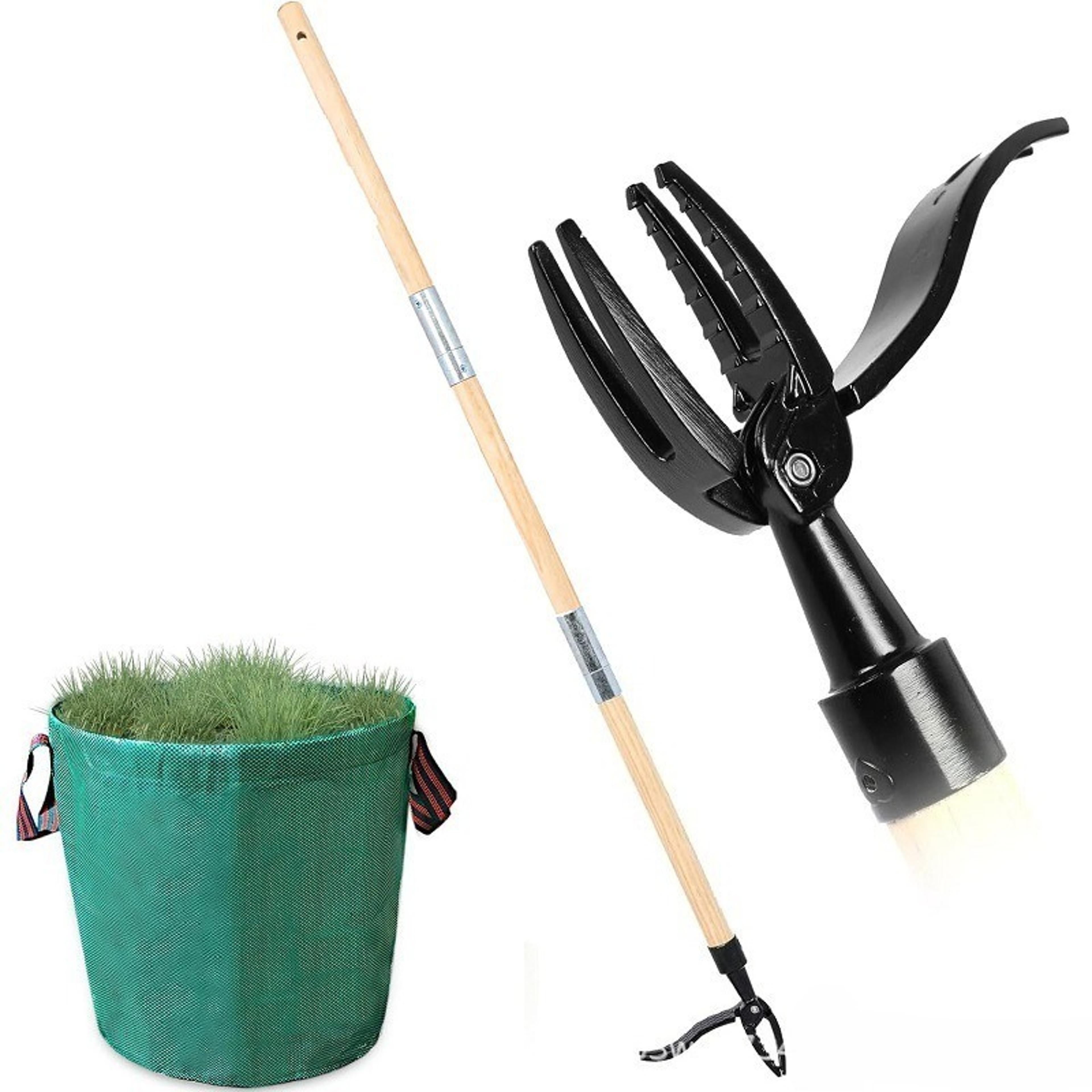 standing weed puller adjustable long handle weed puller for easy root removal