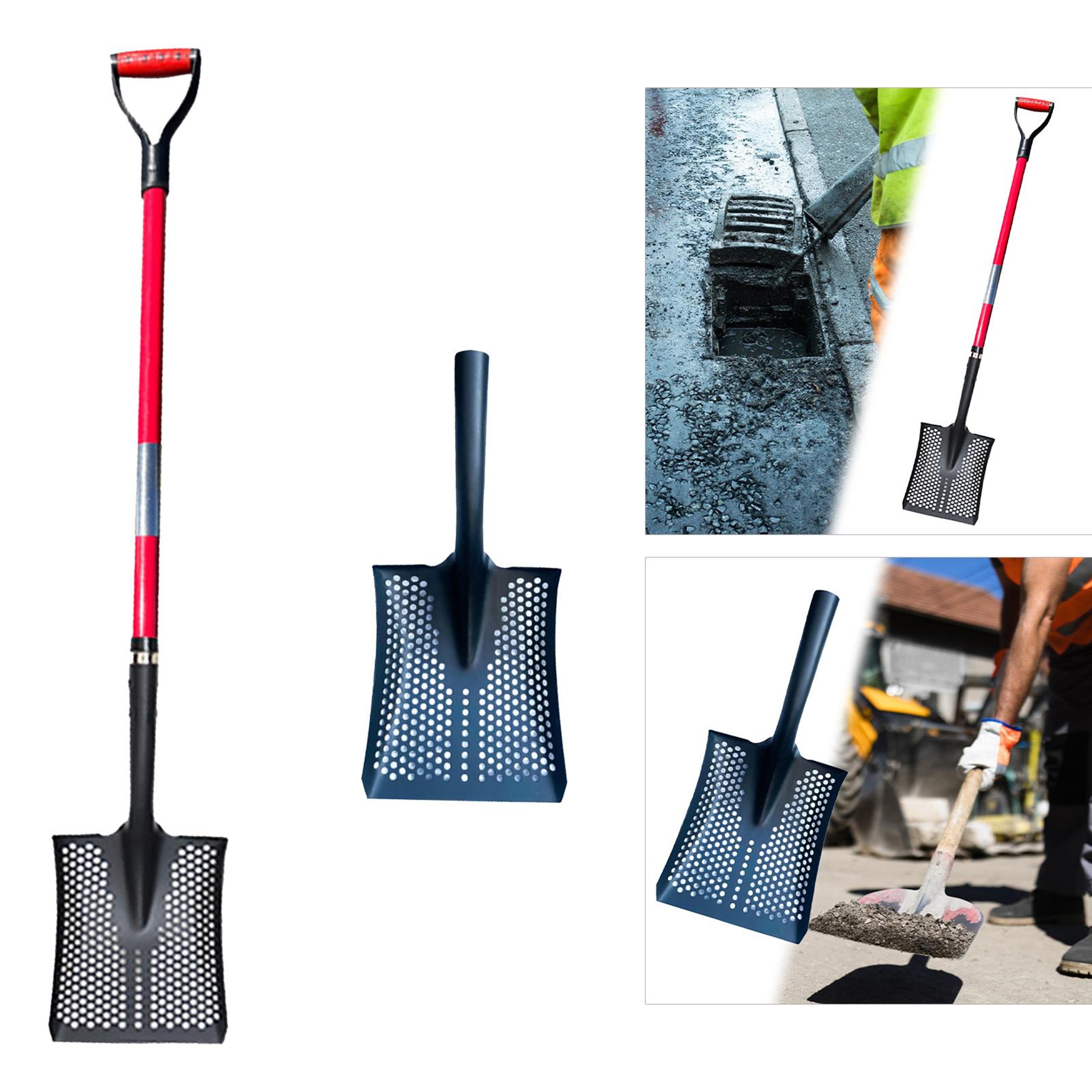 heavy duty sifting shovel head for soil rock and sand screening
