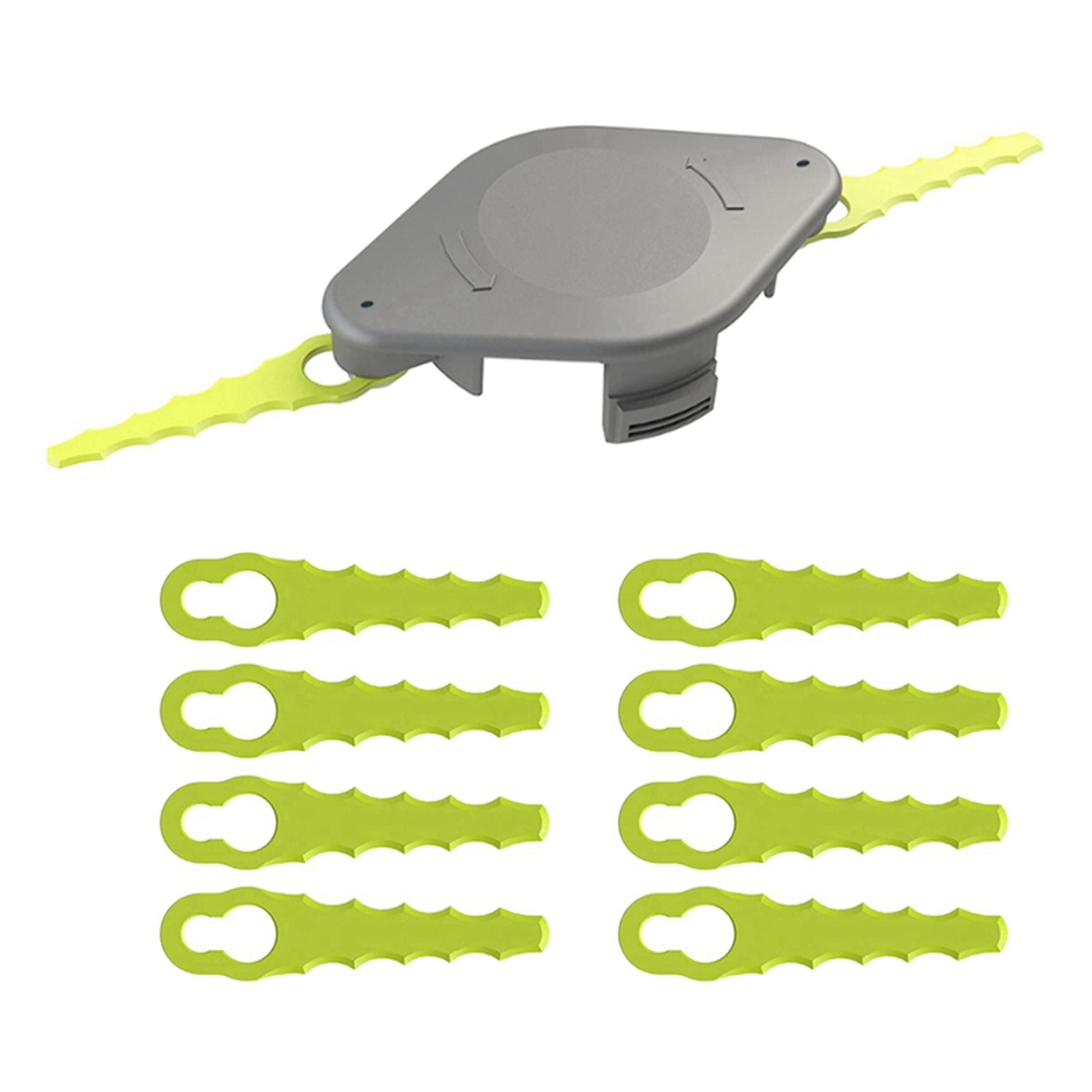 plastic blade trimmer head with replacement blades