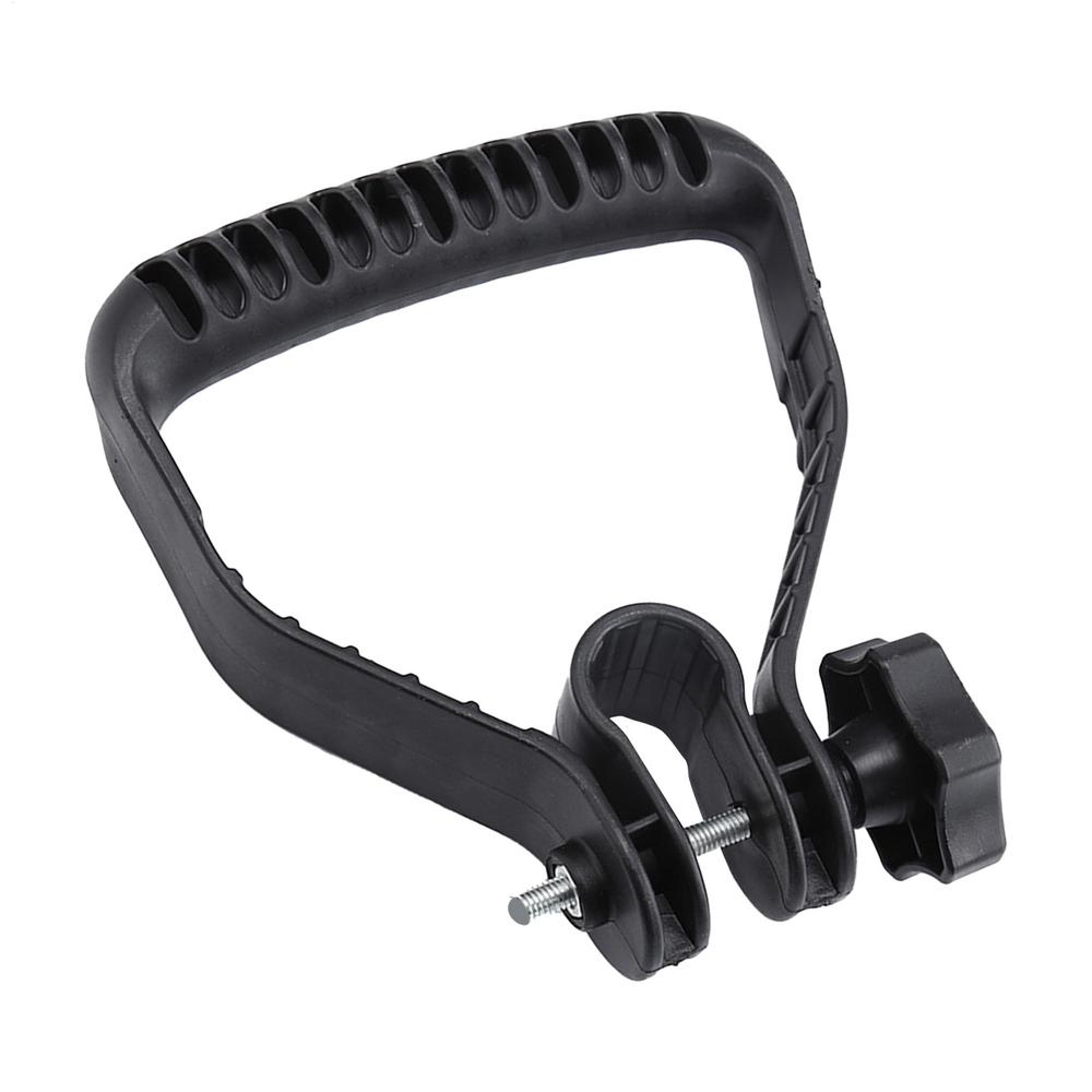 metal d grip shovel handle replacement with quick clamp for spades rakes and snow shovels