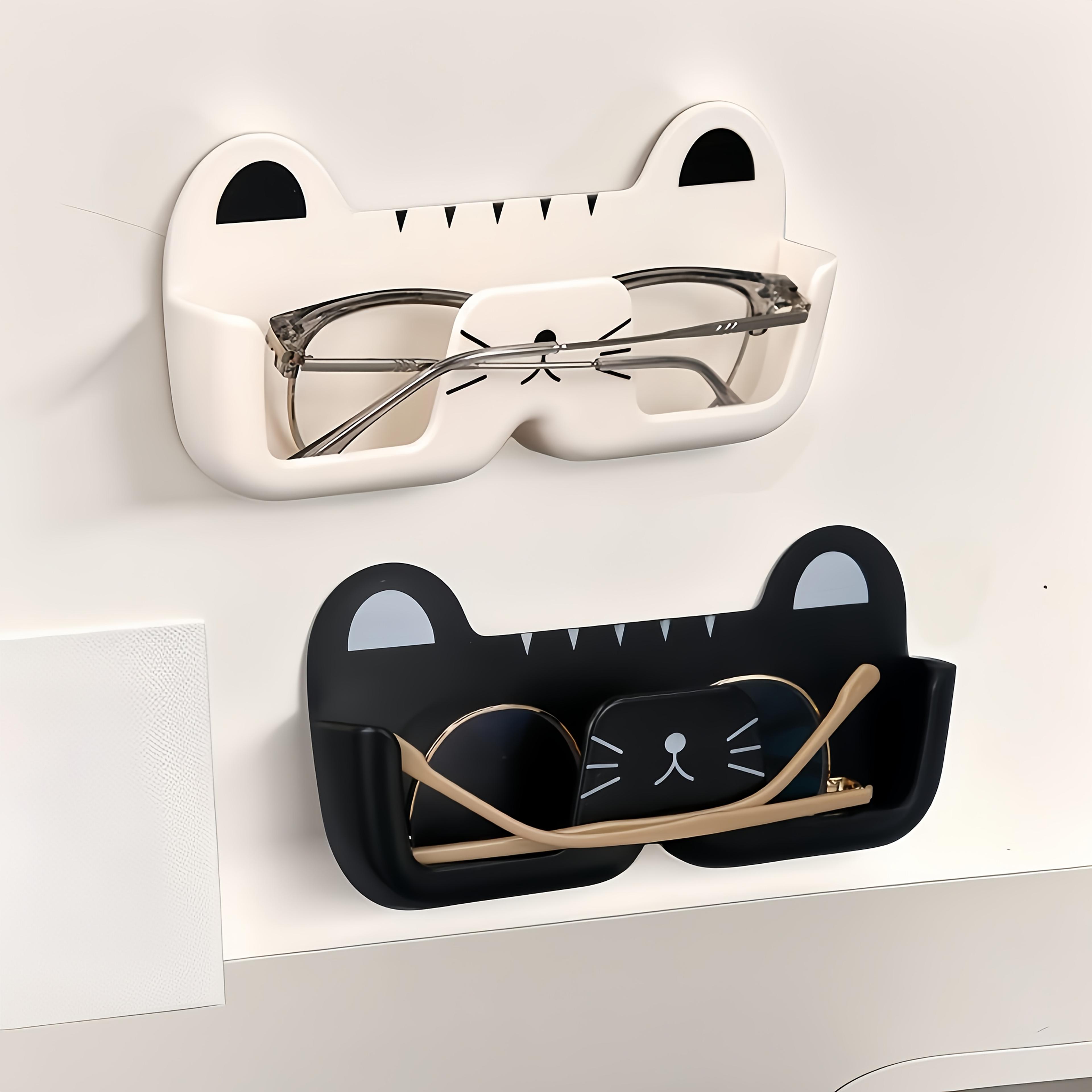 wall mounted eyeglass holder no drill glasses organizer