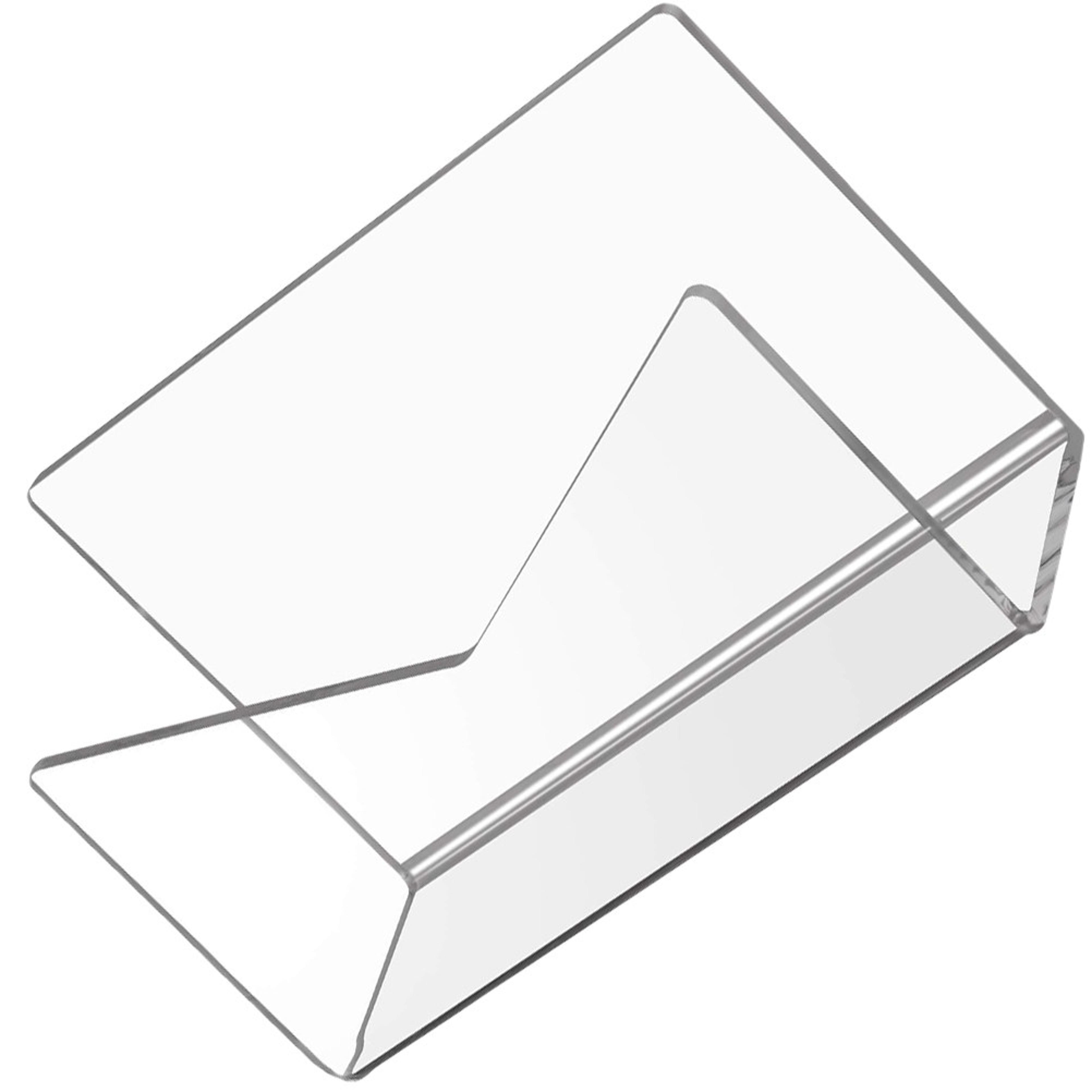 clear acrylic mail holder and desktop file organizer