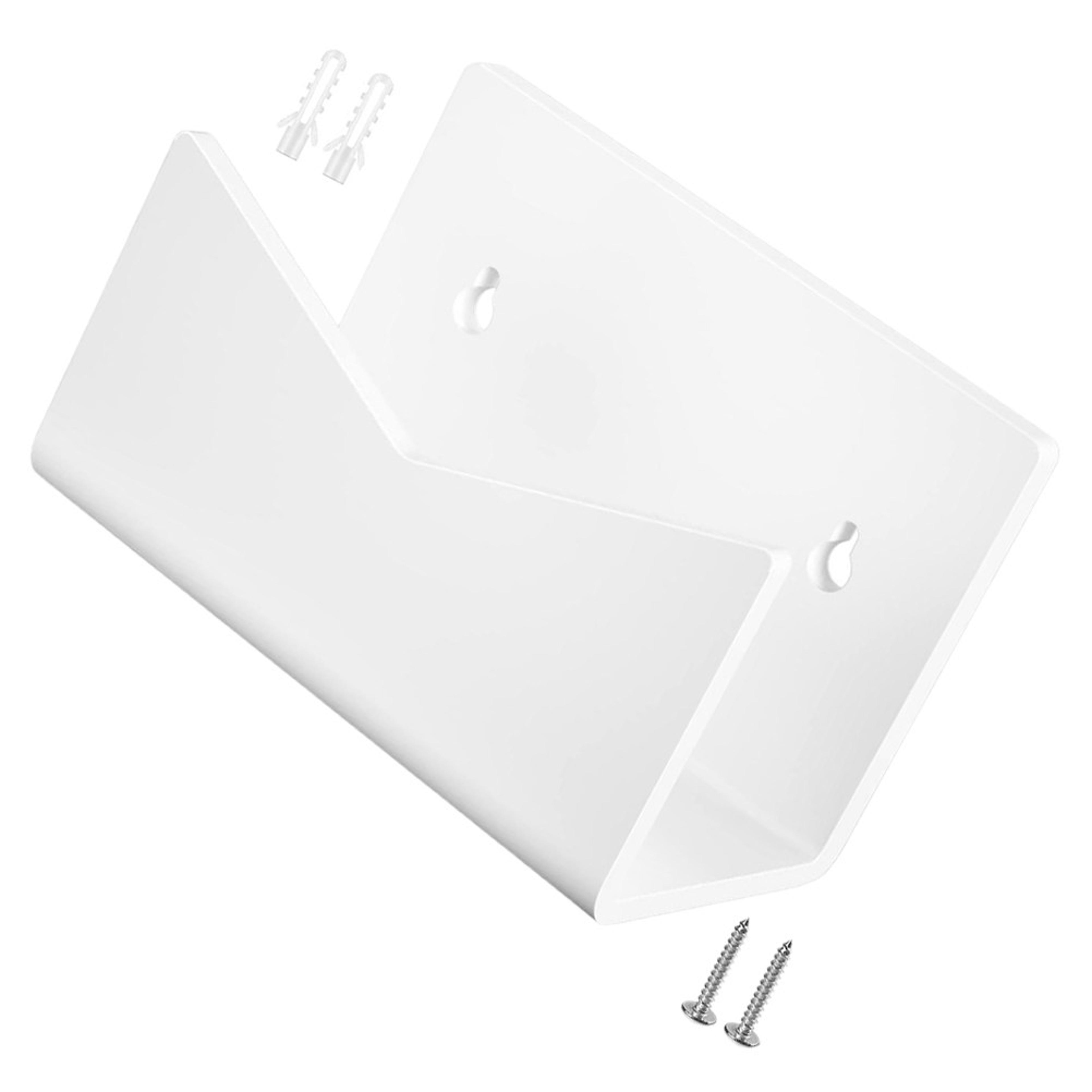 clear acrylic wall mounted mail organizer and letter holder