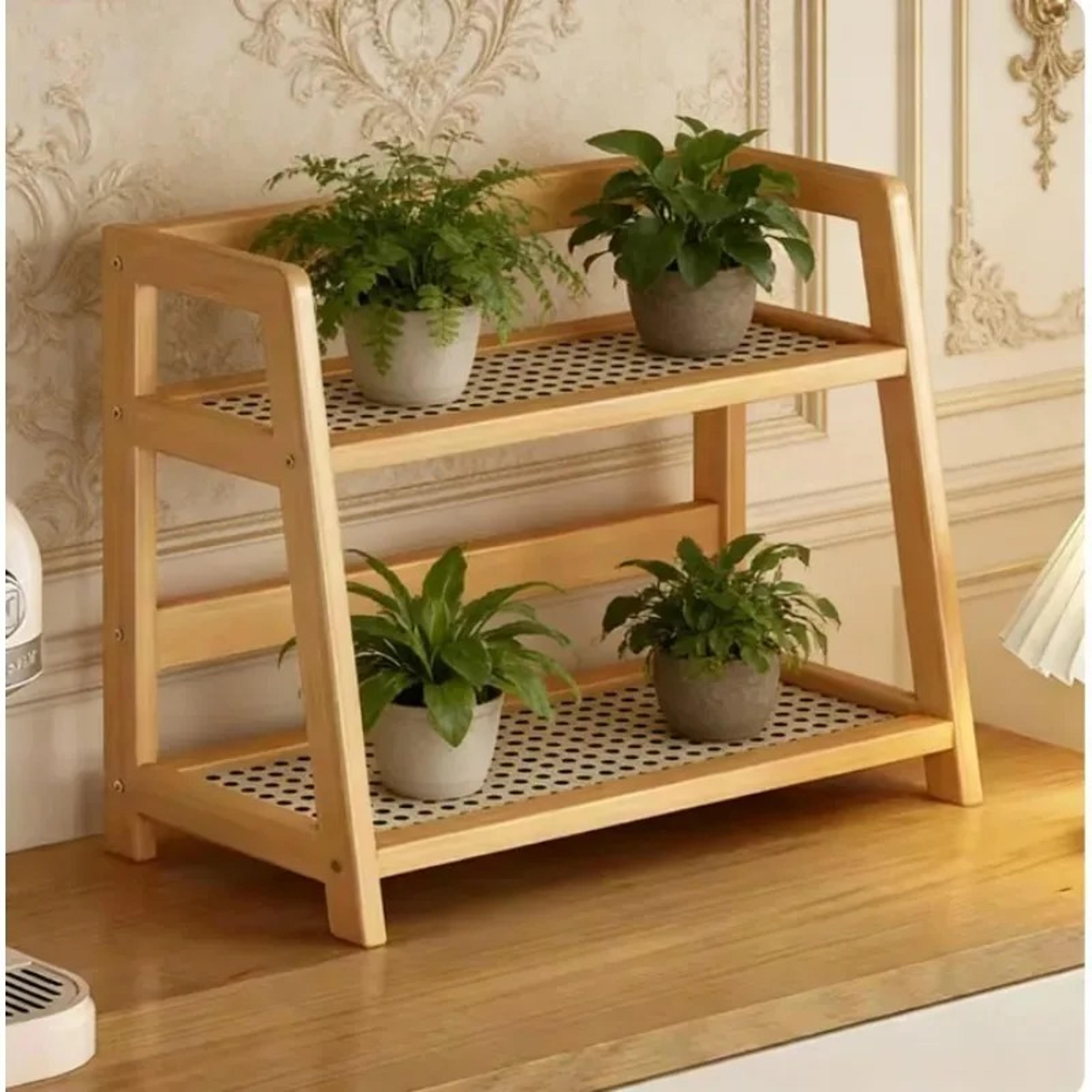 tier bamboo countertop organizer kitchen and bathroom storage rack