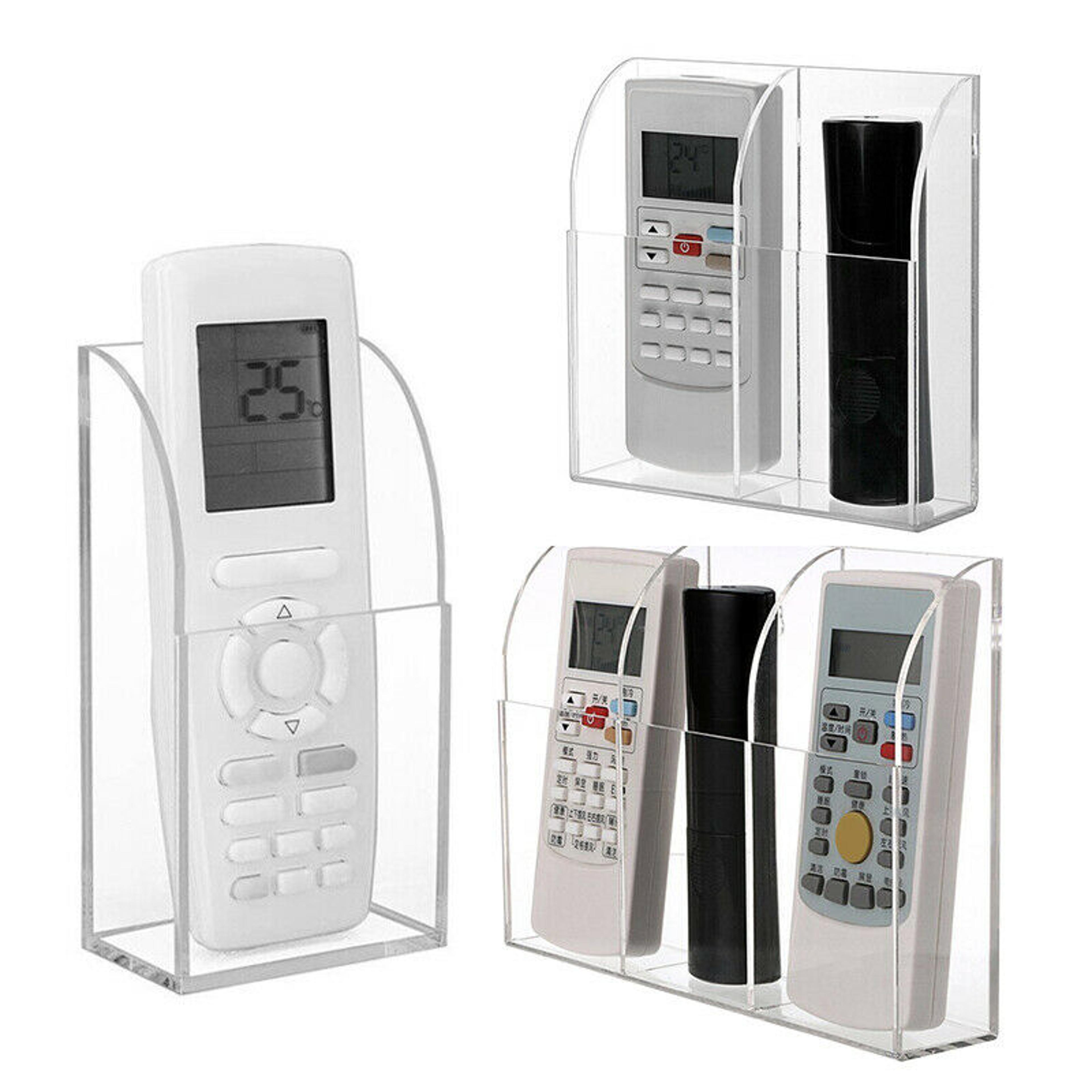 acrylic remote control holder wall mount media organizer