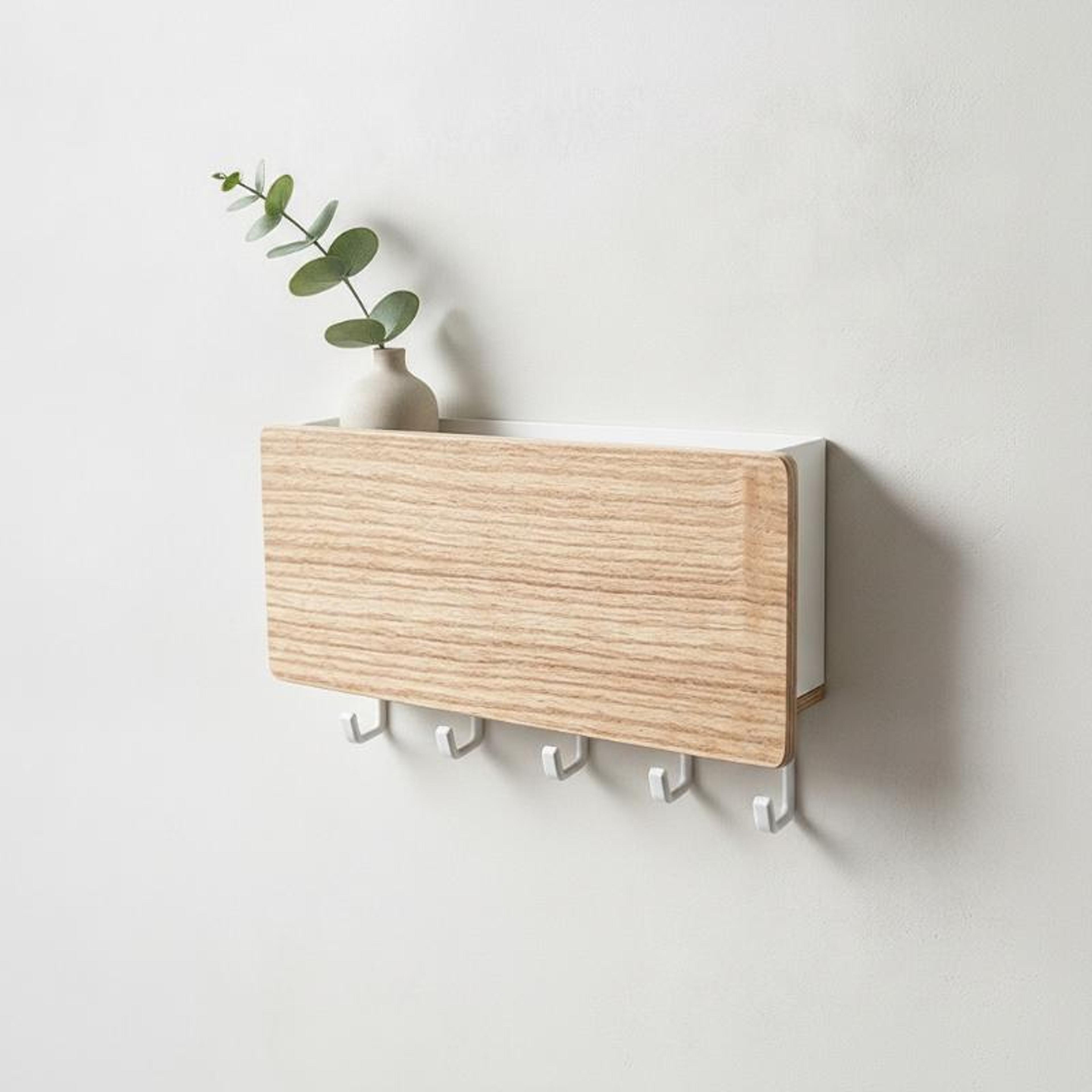 handmade vintage wooden key holder wall mounted rustic key organizer
