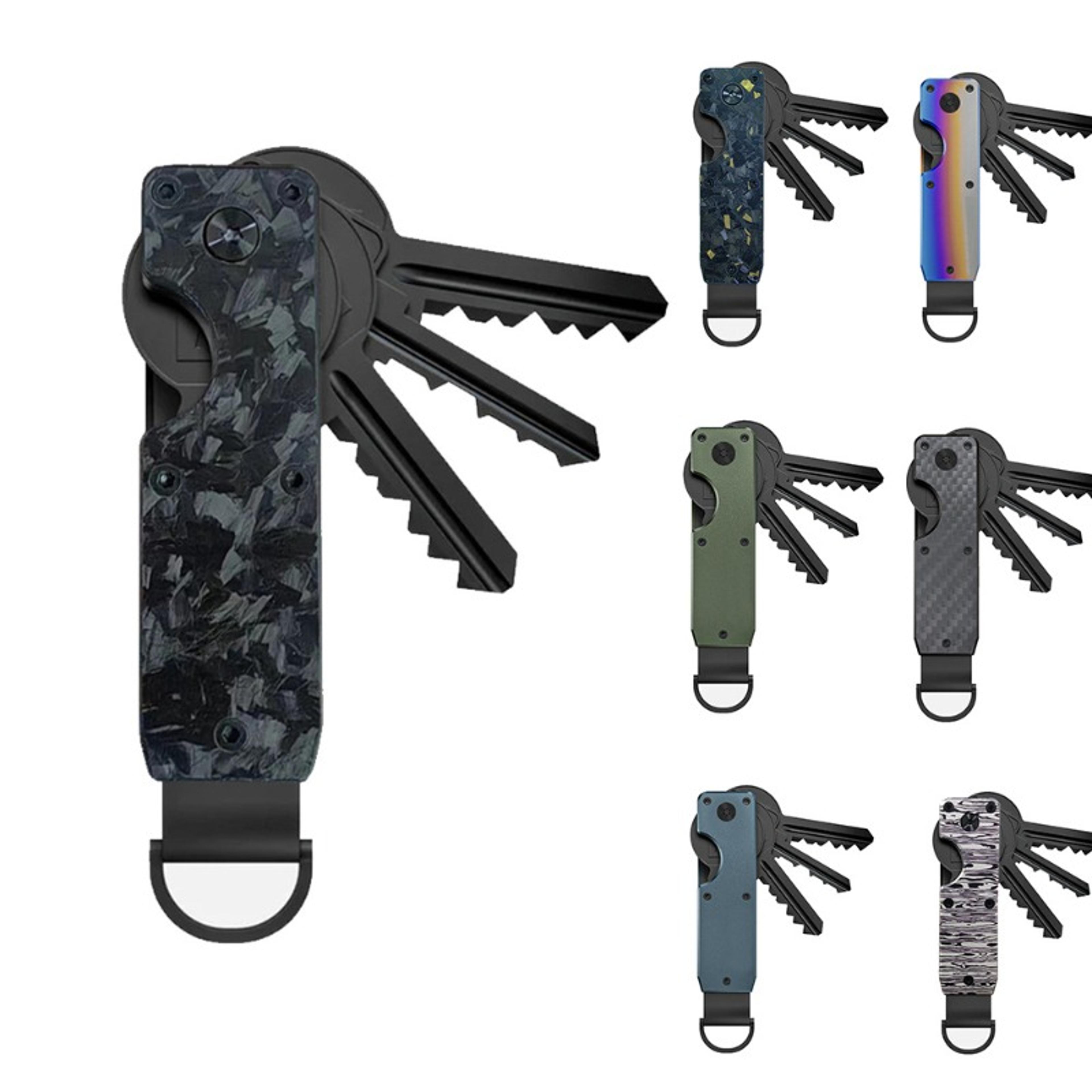 slim metal key organizer compact key holder for keys