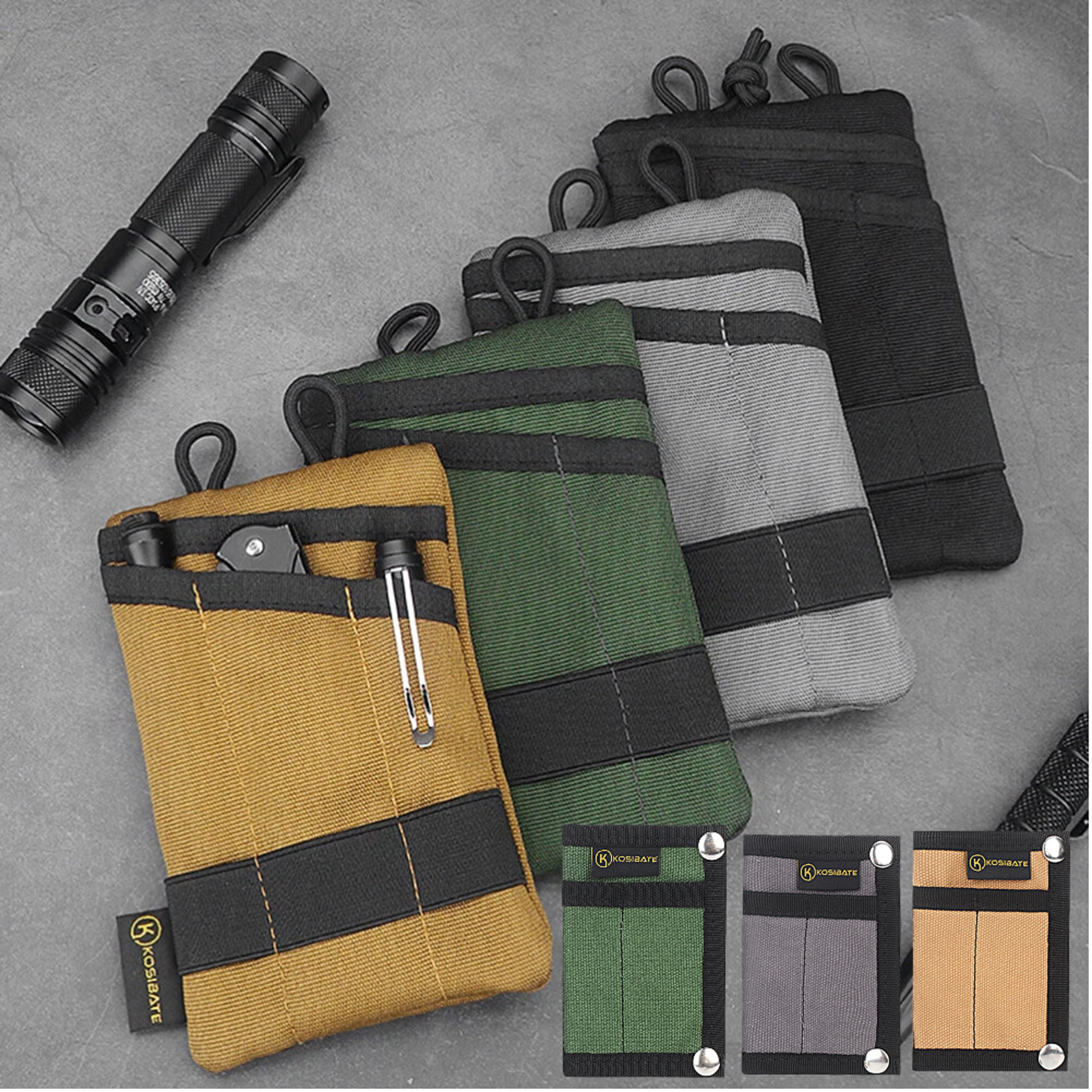 compact edc pocket organizer pouch for tools keys cards and outdoor gear