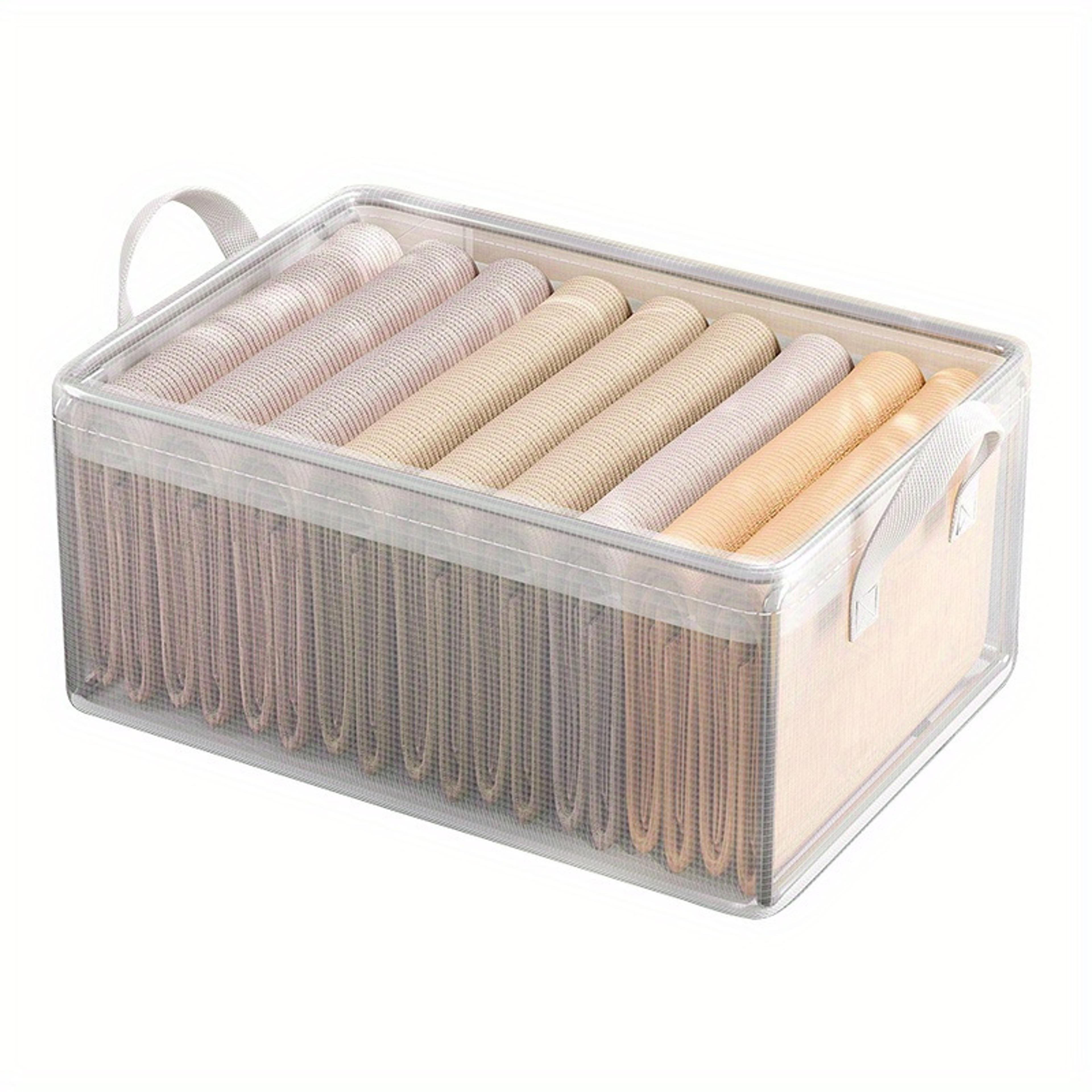 clearguard transparent pvc closet organizer with steel frame