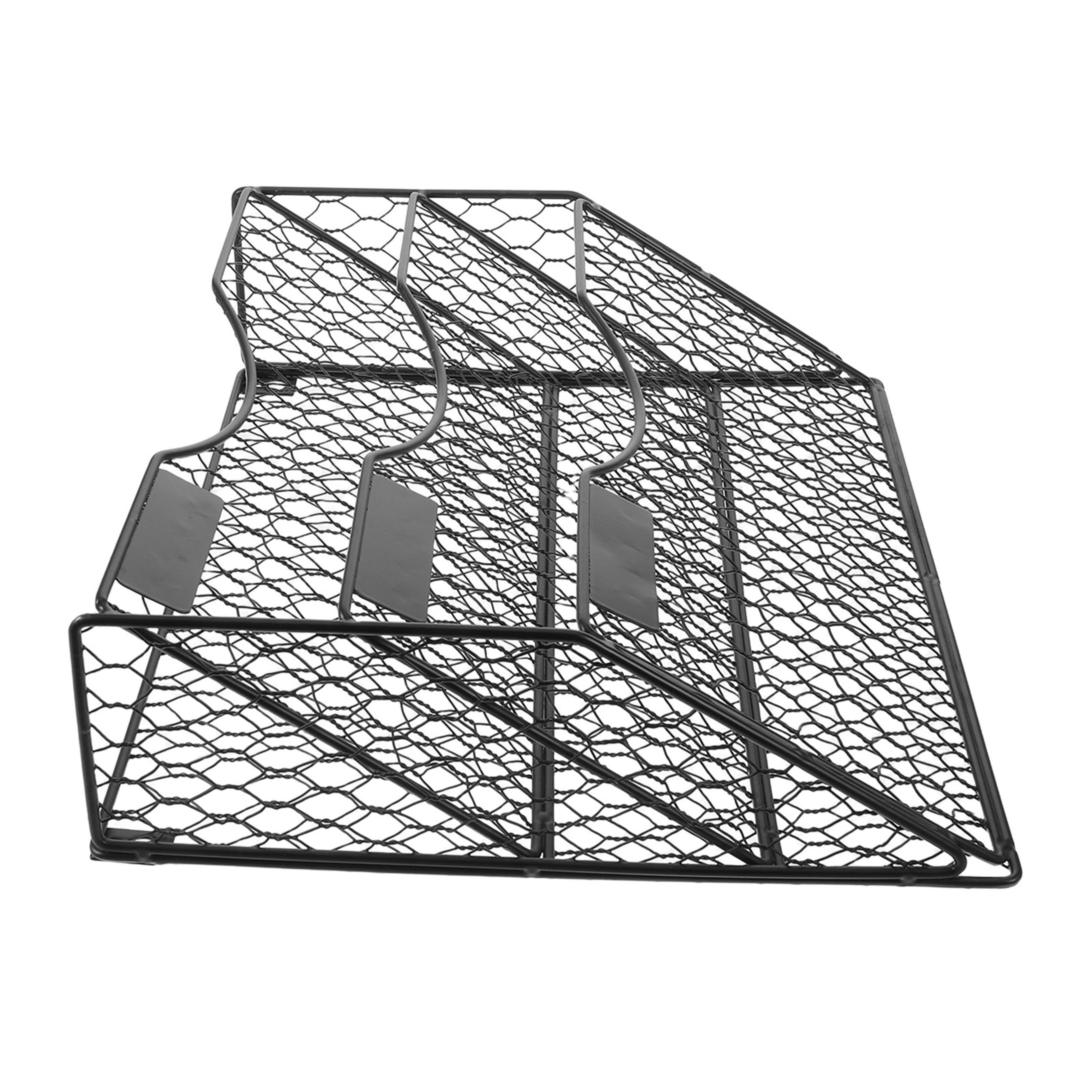 tier wall file organizer metal mesh mail sorter and document holder