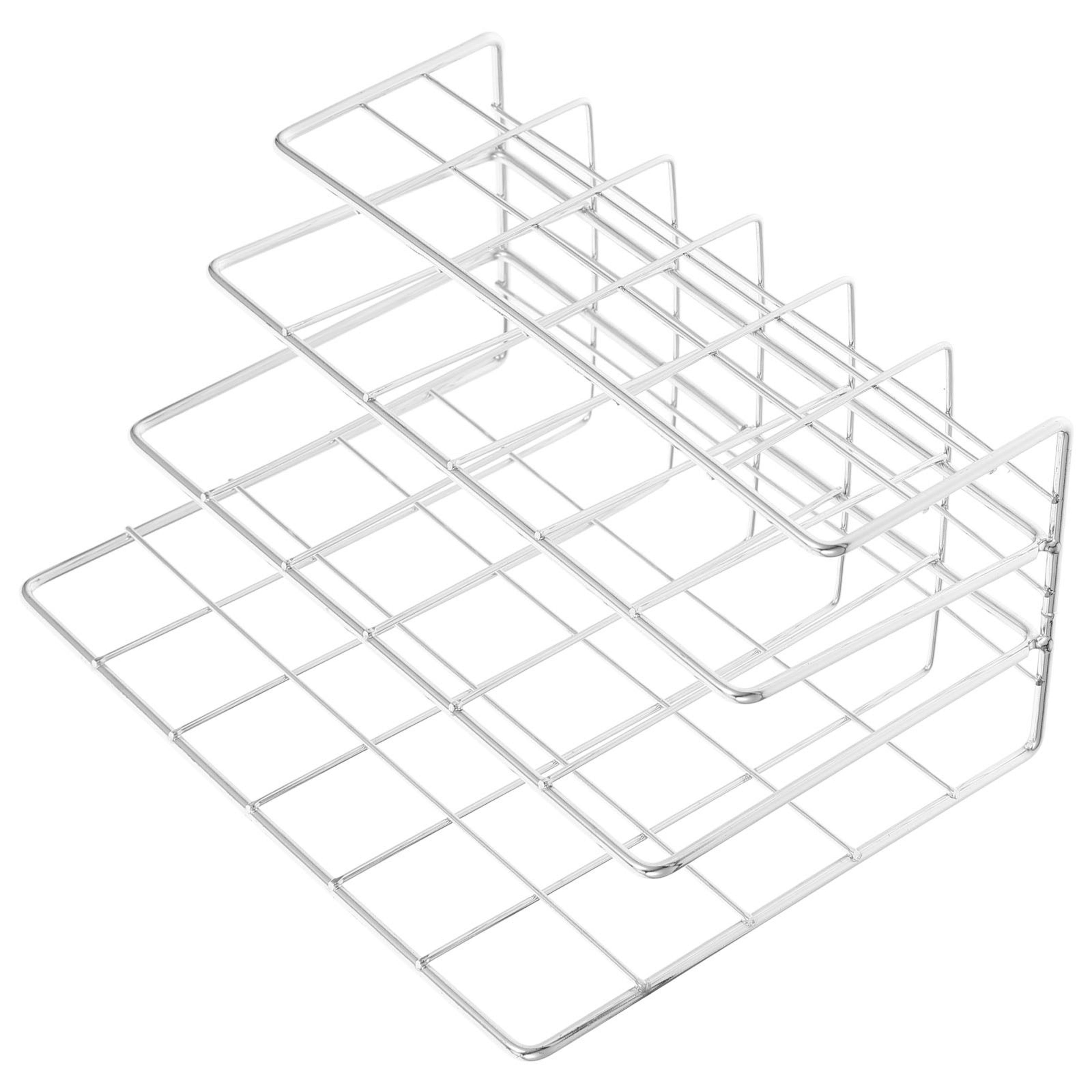 metal desk file organizer and mail sorter for documents, notebooks and office storage