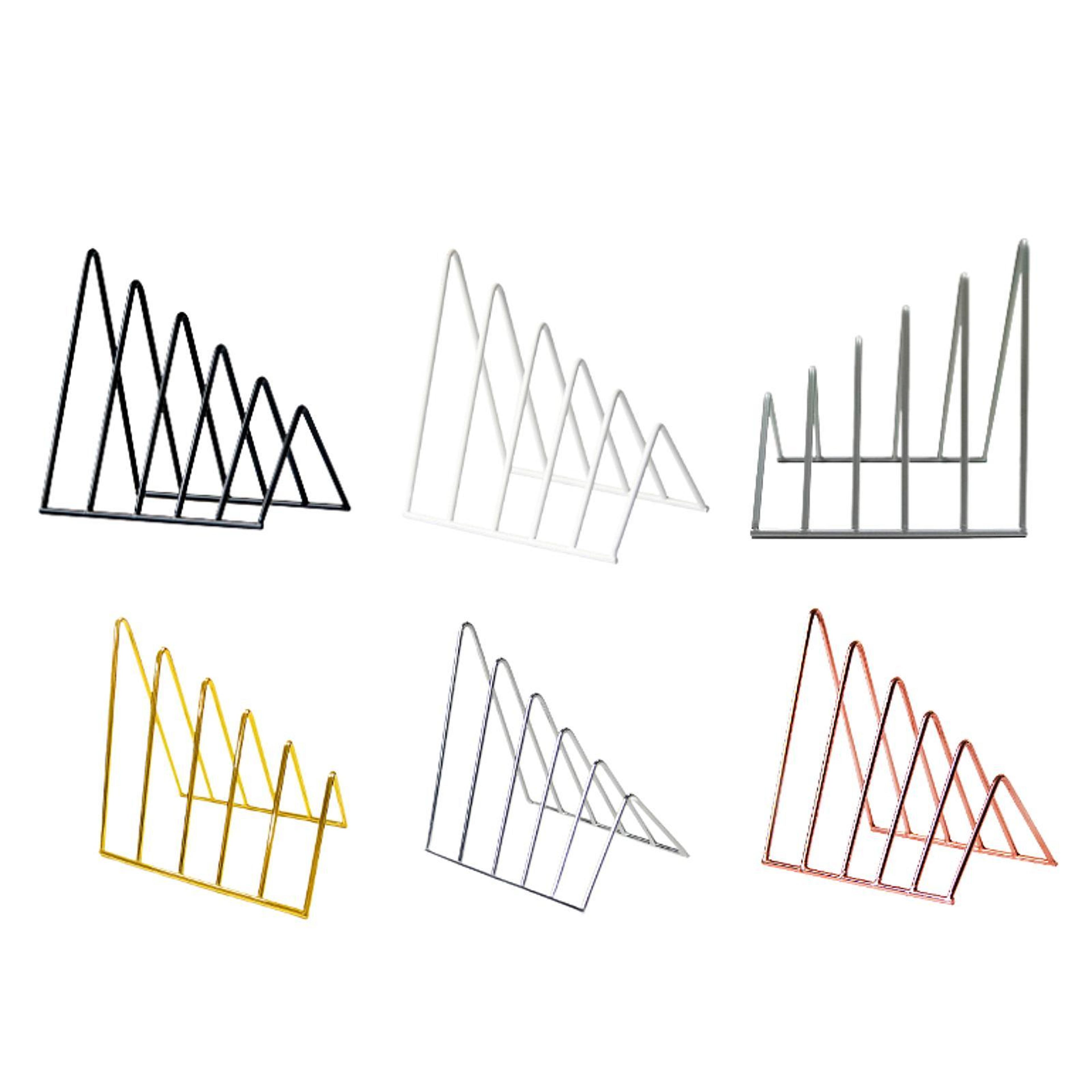 non skid metal bookend organizer and file folder sorter for books, vinyl records and magazines